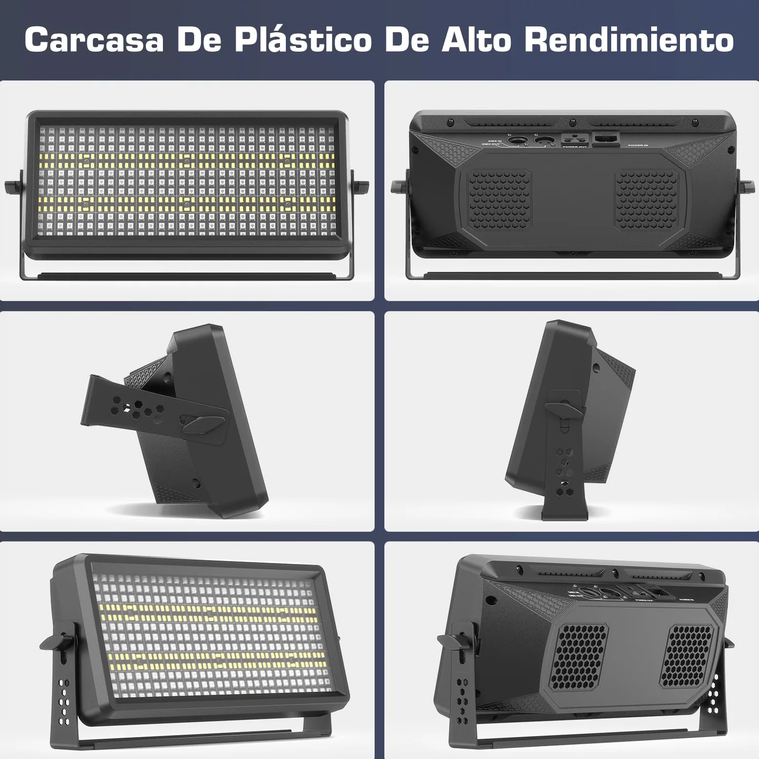 2 pezzi 150W LED RGBW Wallwasher 450 LEDs Barra Luminosa Stroboscopica Effettouce Luce da discoteca con Telecomando per DJ Discoteca Luci da Palco Bar Interno ed esterno Illuminazione