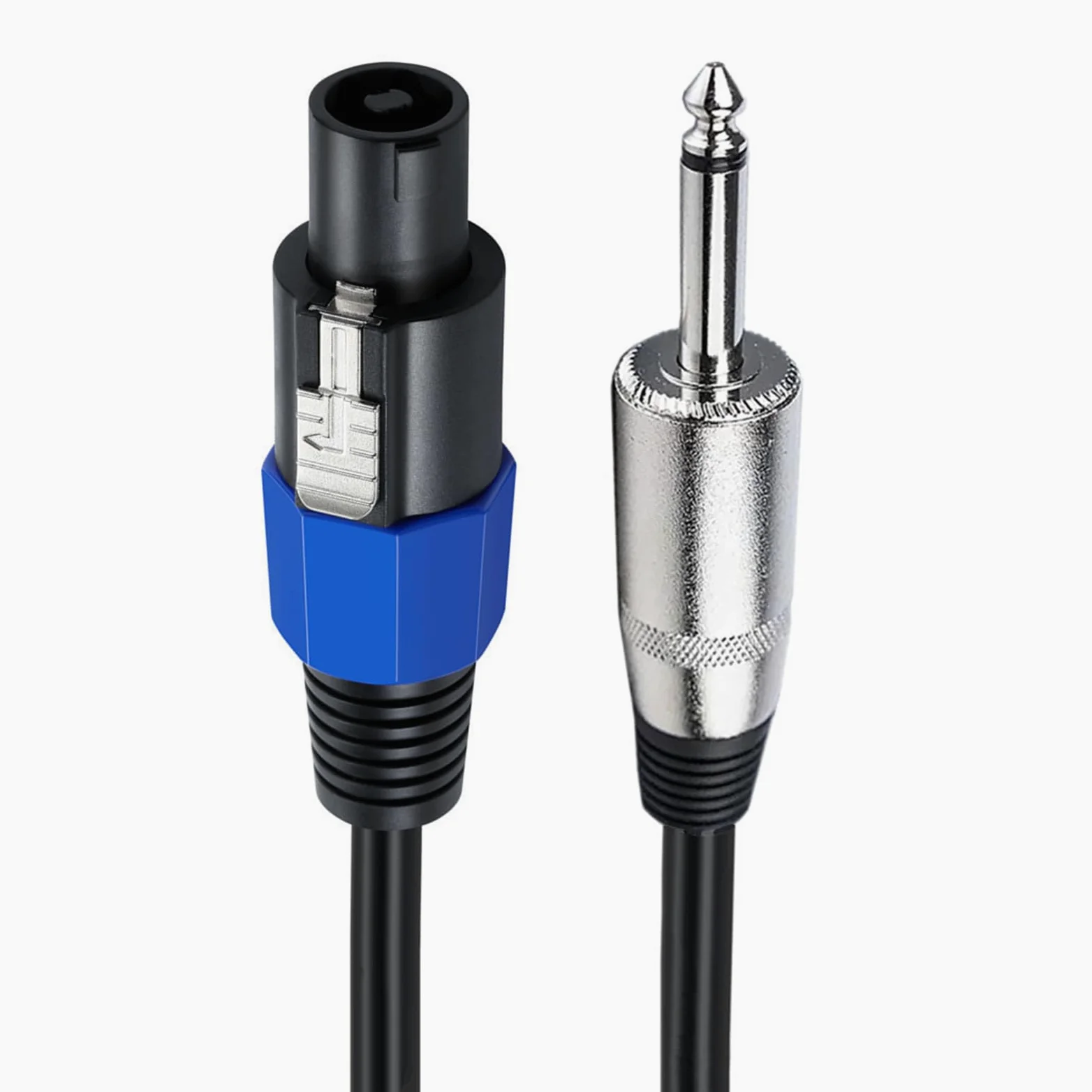 Cavo adattatore maschio da 6,35 mm a maschio Speakon maschio da 6,35 mm a connettore maschio Speakon per amplificatore di potenza altoparlante mono da 6,35 mm amplificatore per chitarra