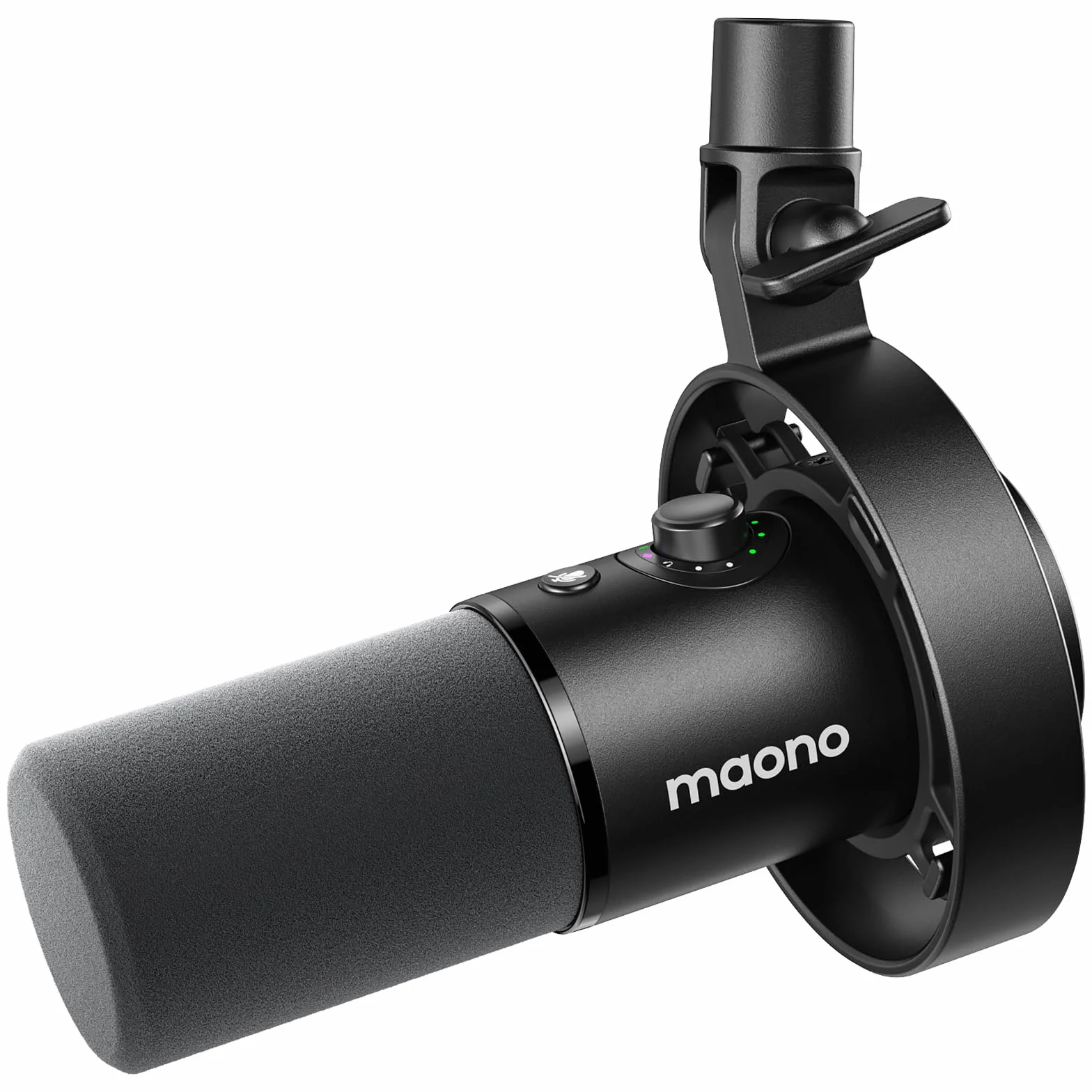 MAONO Microfono PD300X per podcast - Microfono da streaming con audio Hi-Fi 192 kHz/24 Bit, riduzione del rumore, software Link, connessione USB/XLR. Per podcast e registrazioni vocali.