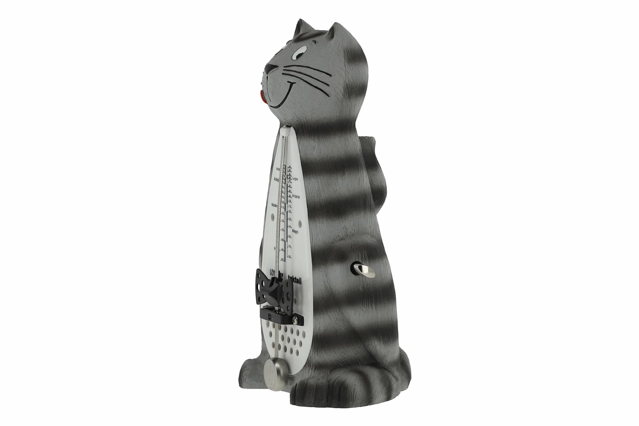 Wittner Metronomo Taktell Forma animale Serie 839 - Custodia in plastica - Senza campana - Gatto - Meccanico a carica - Non sono necessarie batterie - Made in Germany