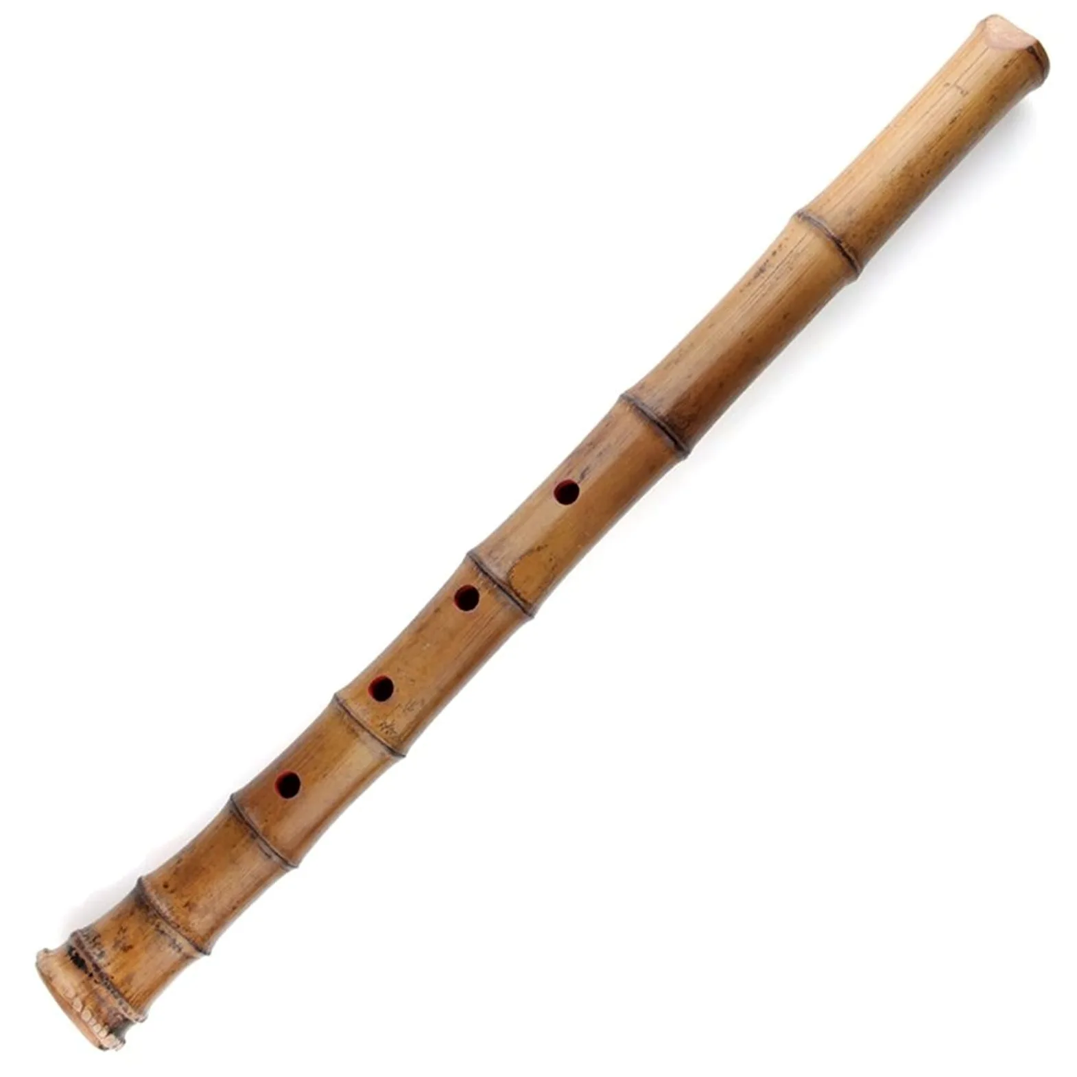 Performance Flauto di bambù Shakuhachi 5 Fori Strumenti Musicali in Legno Flauto Verticale in bambù con Radice