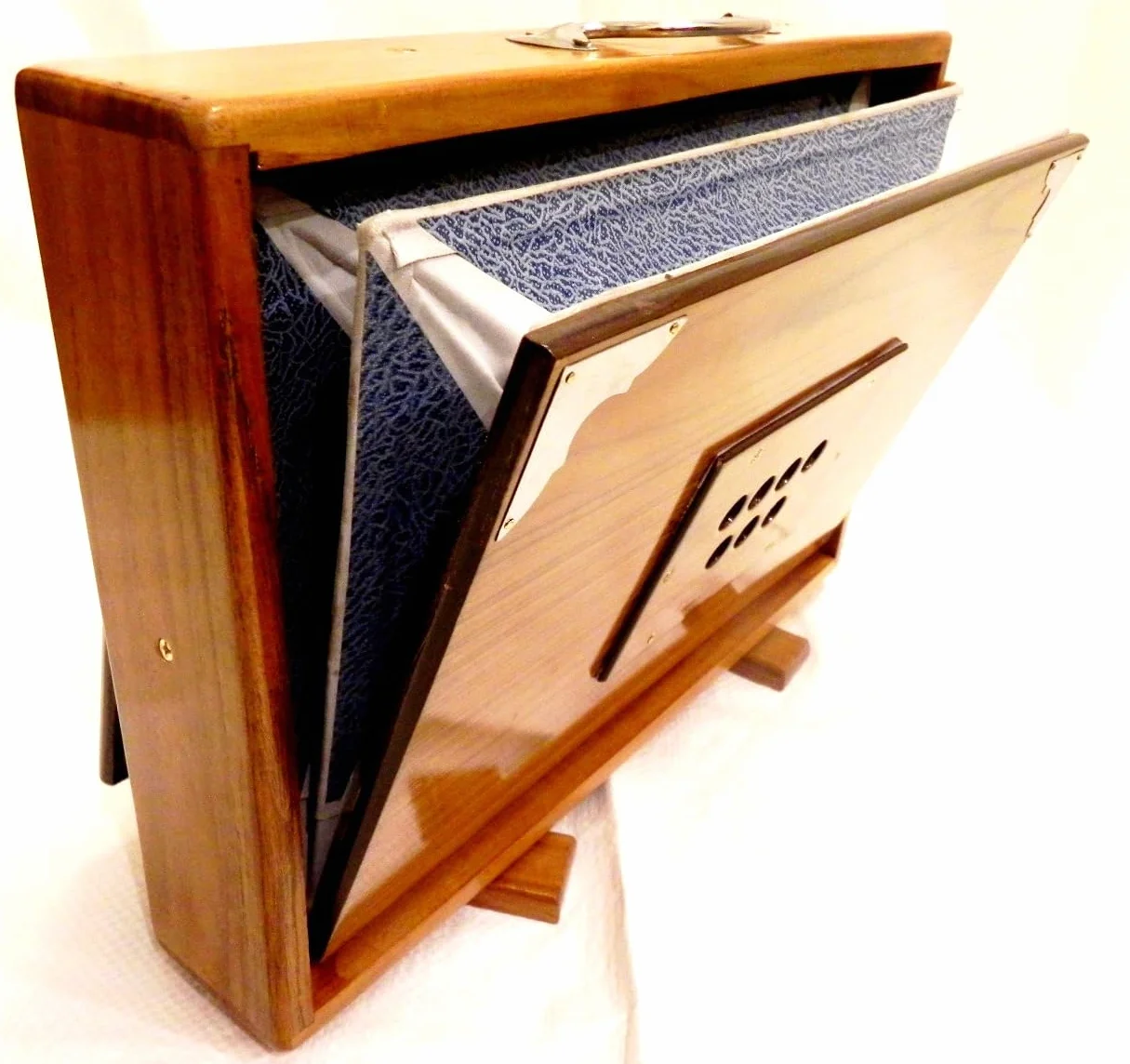Scatola Shruti, legno di pino, media C, ottone, 38,1 x 25,4 x 7,62 cm, con borsa, C-a-C, accordato a 440, strumento Surpeti per yoga, kirtan, voci