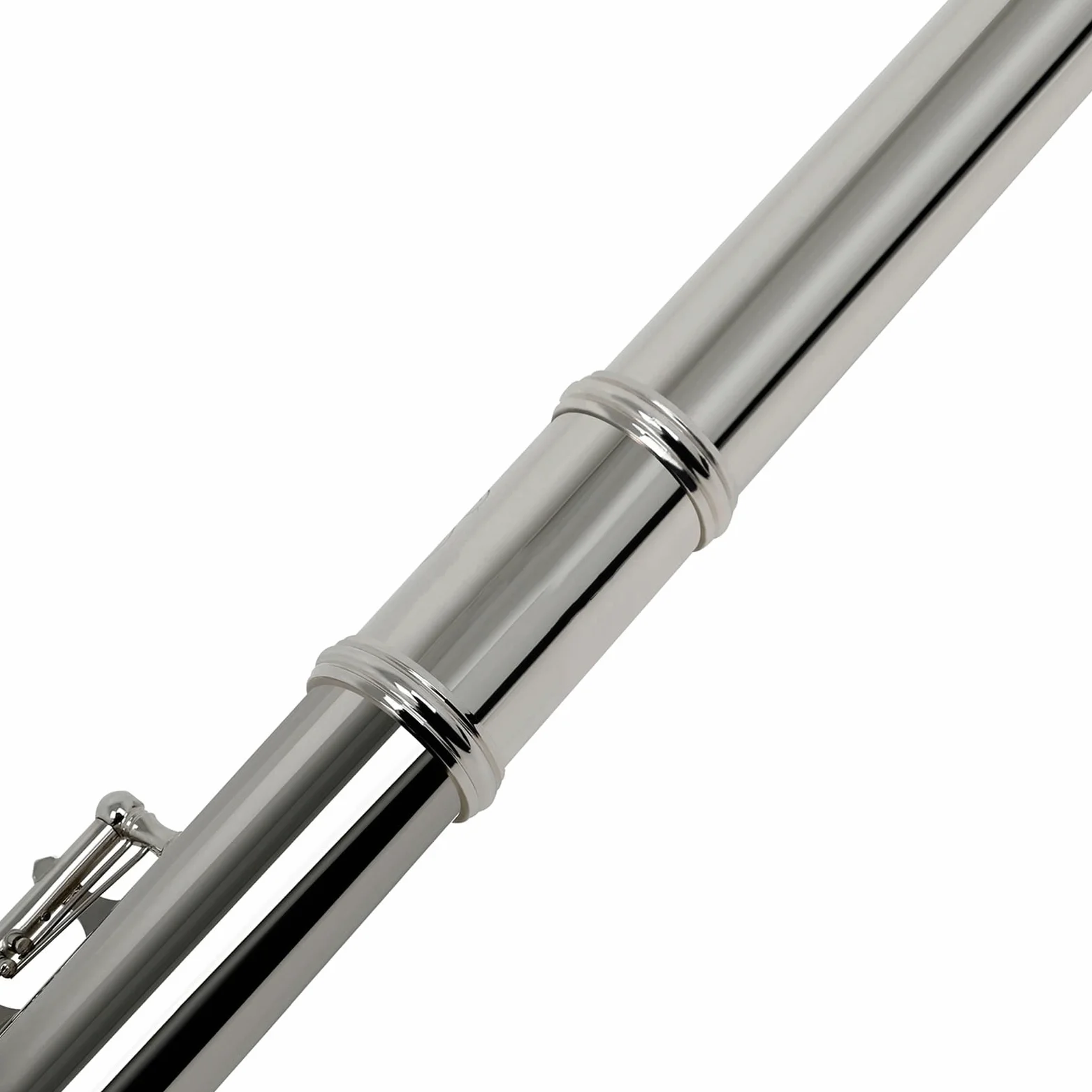 Andoer® Flauto traverso in rame nickel, placcato in argento, 16 fori C Tonart strumento a fiato con sughero, panno di pulizia, guanti, mini cacciavite con scatola imbottita.