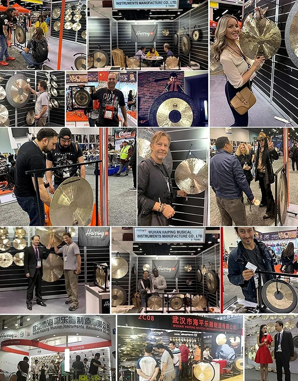 Tam Tam Gong Wood Chau Gong con bacchette di legno e tradizionale, cinese Chau Gong Drummer Feng Shui Gong per grandi canzoni(45m)