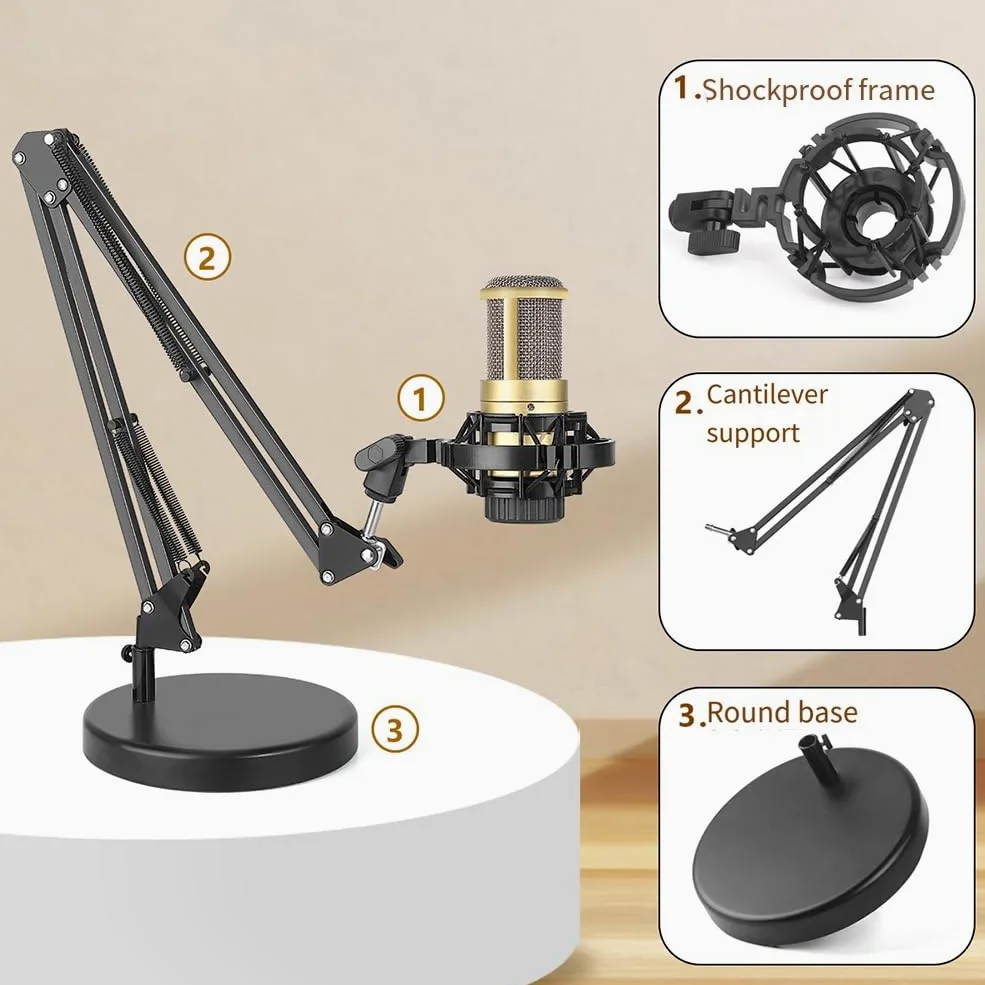 Microfono Spider Shock Mount Microfono Condensatore Universale Shockmount Supporto Microfono