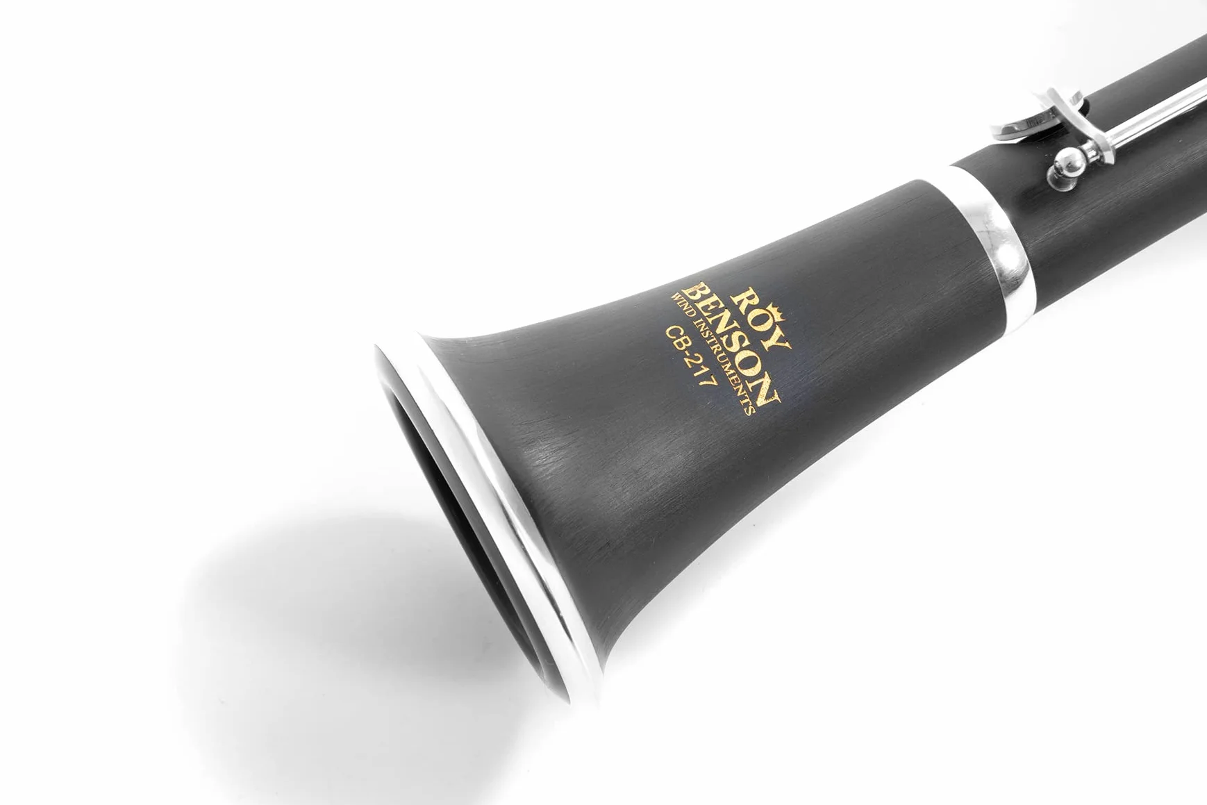 Roy Benson Bb Clarinet CB-217 (con sistema Boehm, corpo in ebanite, meccanismo in nichel argentato, compresi gli accessori per la cura e la custodia rettangolare, con set di zaini)
