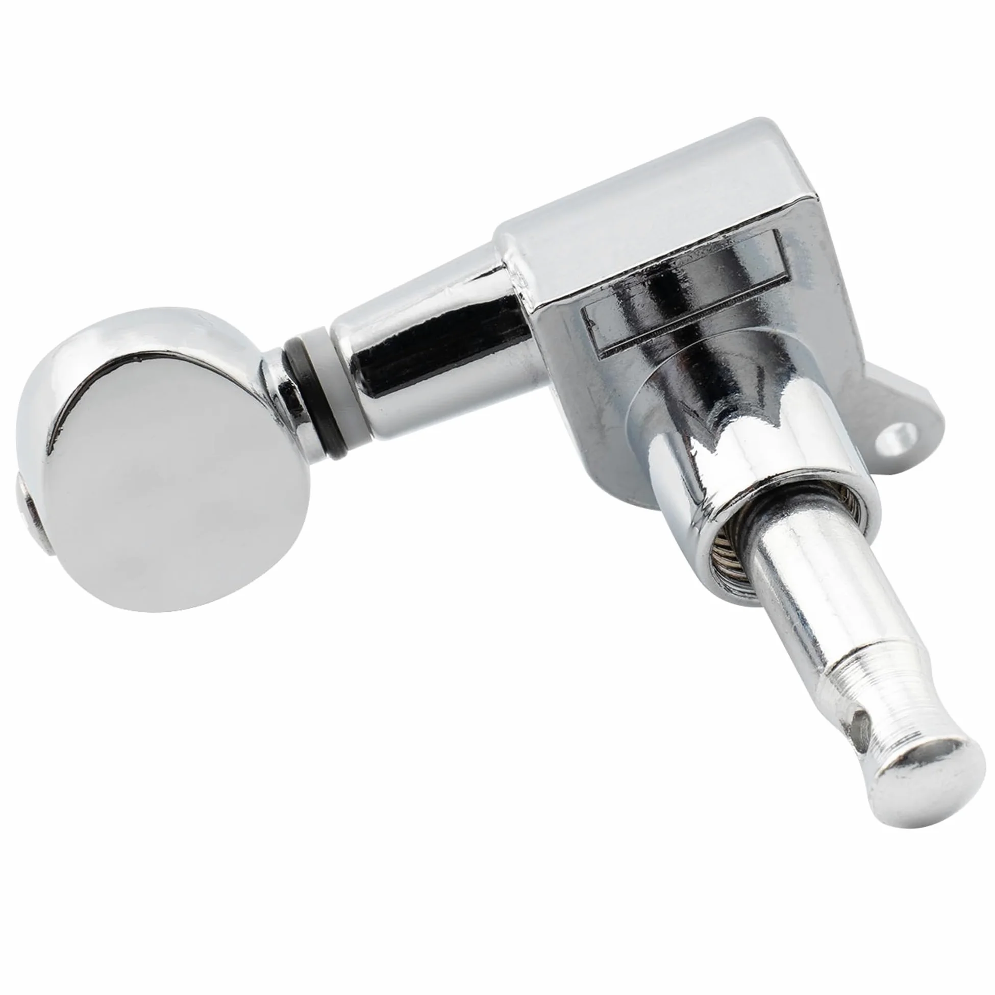 Musiclily Set di Meccaniche in Linea L6 per Chitarra Elettrica tipo Strat Tele, Kidney Button Cromato