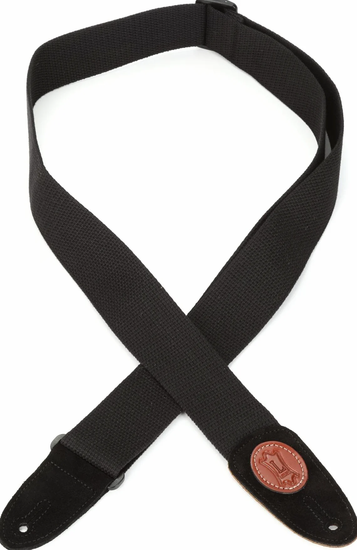Levy's, MSSC8-XL-BLK, Tracolla XL in Cotone Black 2", Larghezza di 2" (5.08 cm), Regolabile fino a 77" (195.58 cm), Colorazione Black