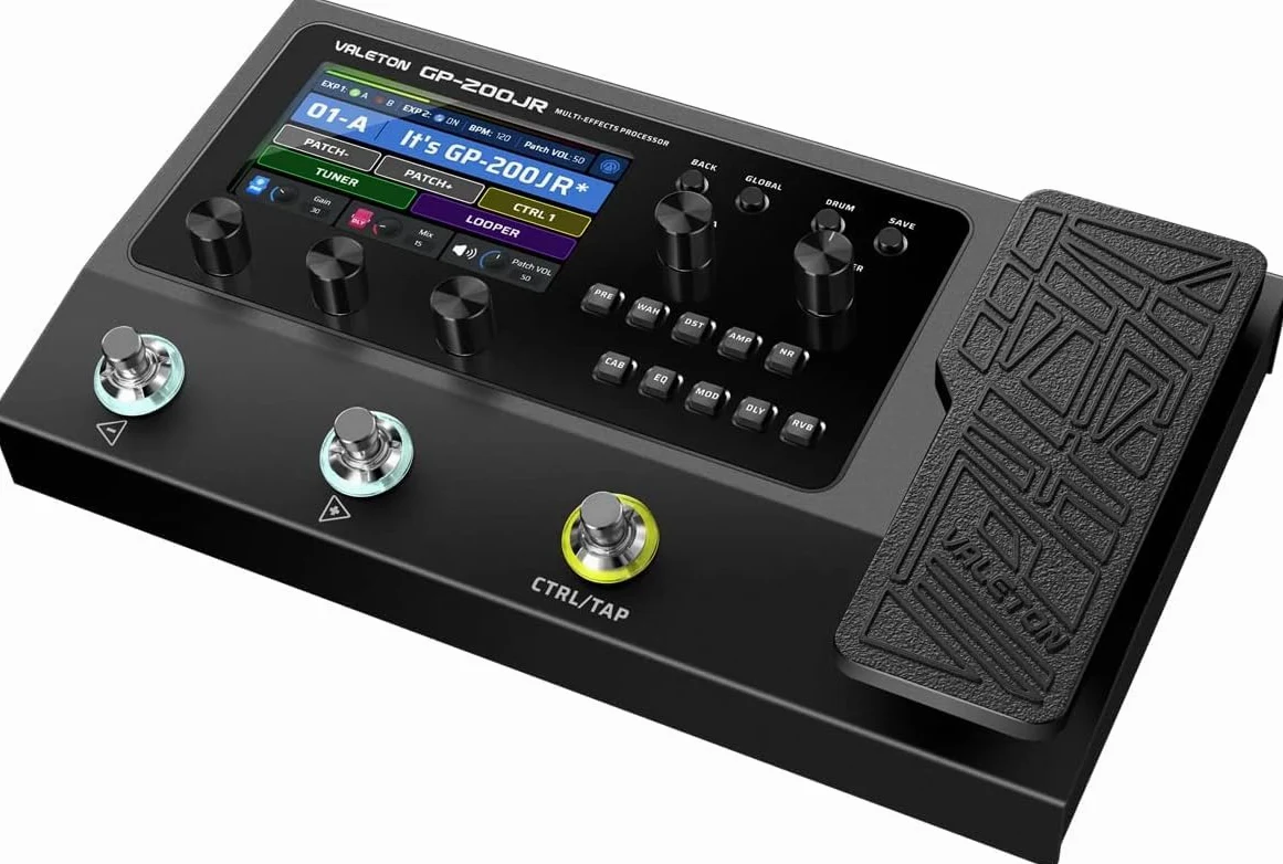 Valeton GP200JR - Processore multi-effetto chitarra - versione più piccola del GP200, stesso DSP ed effetti uguali