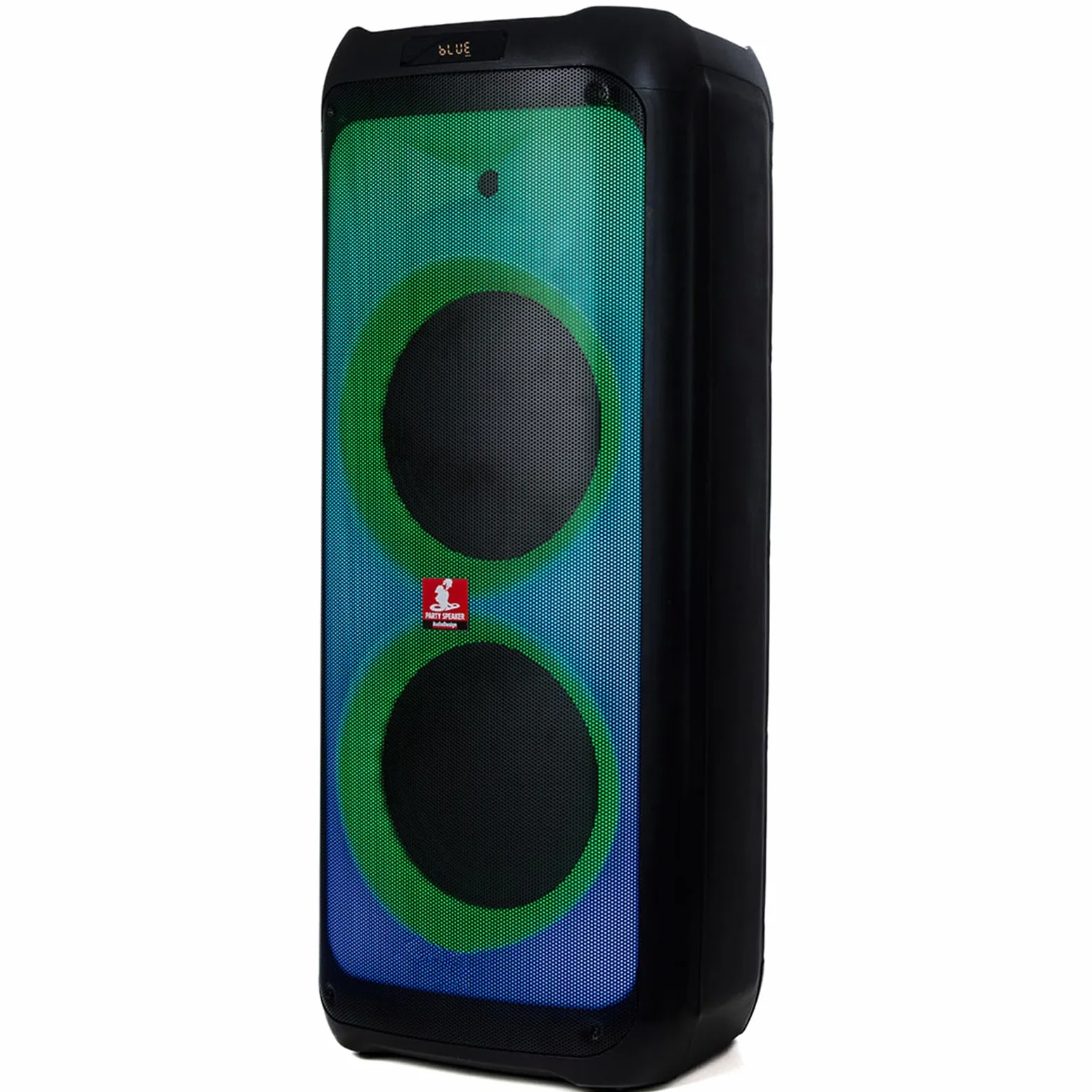 Cassa Bluetooth Professionale, 1050W, 2 Woofer 12", Batteria Ricaricabile, Radio FM, Luci LED, Microfono Incluso