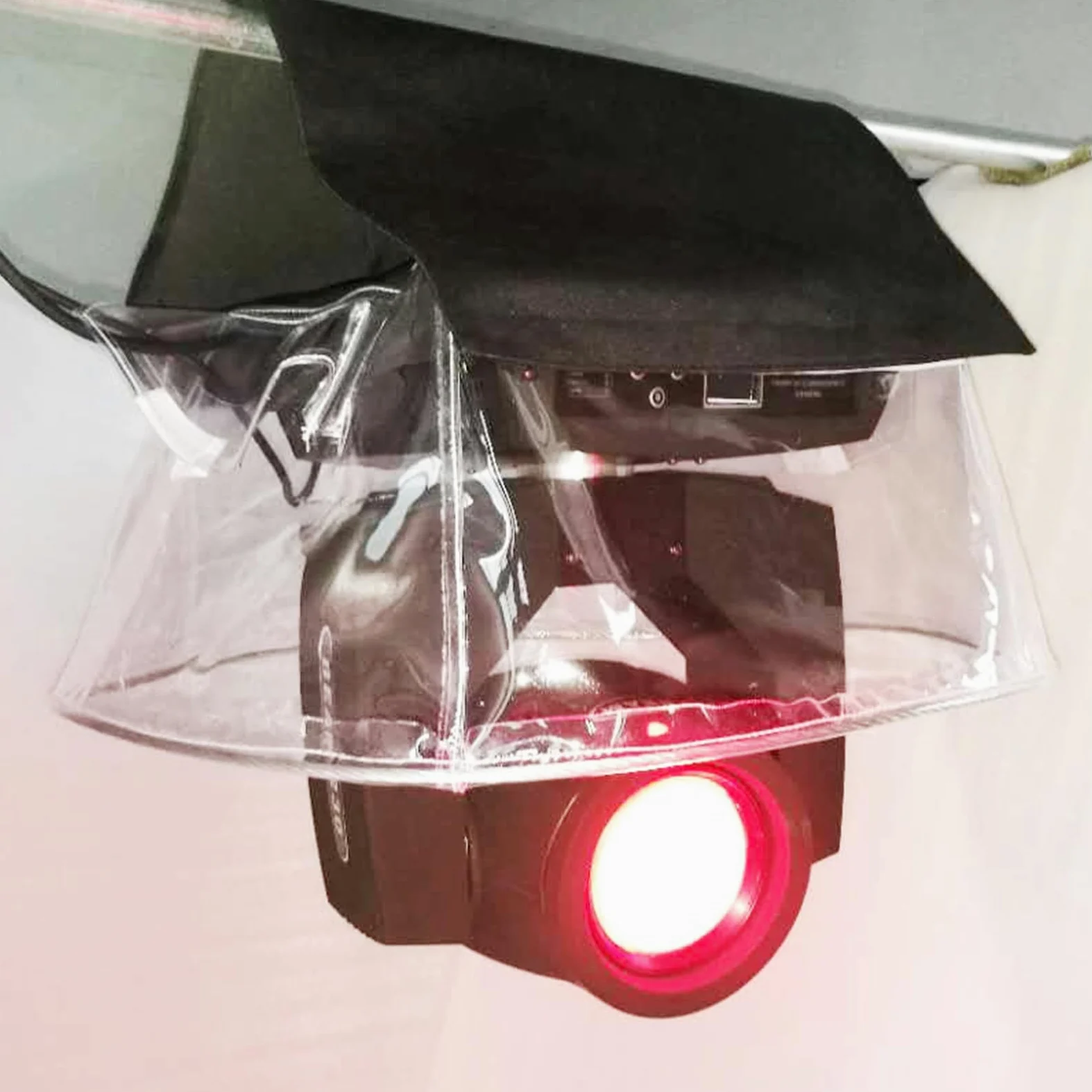 Copertura antipioggia per testa mobile, copertura impermeabile per testa mobile, copertura per fascio 7R per luci mobili impermeabili (4 pezzi trasparenti)