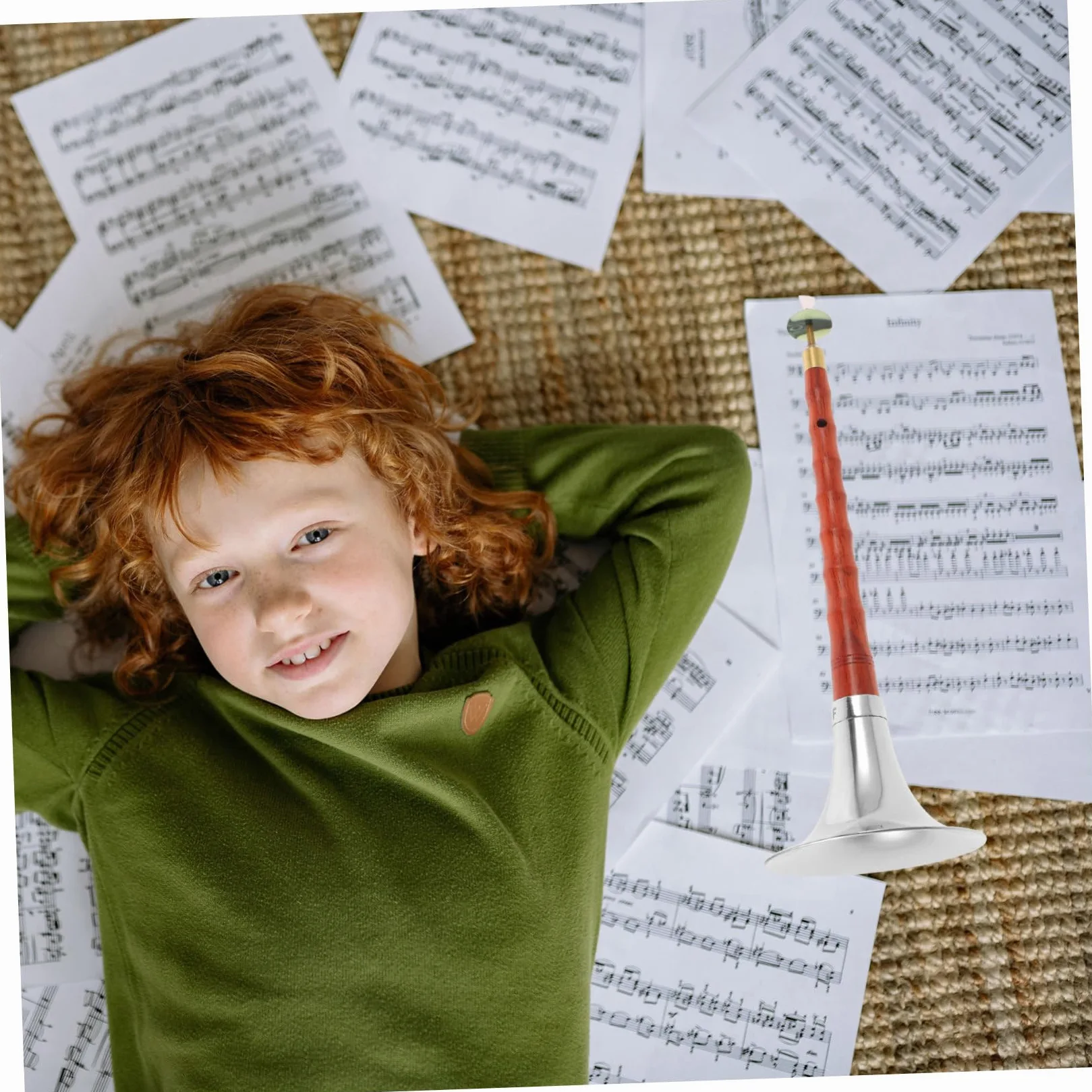 ifundom Strumento Fiato in Chiave Suona Per Principianti Strumento Nazionale Musicale in Legno Pratico Leggero Facile Da Trasportare
