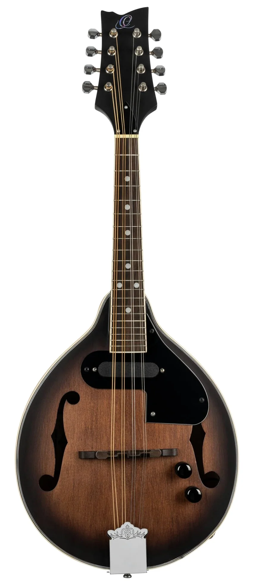 Ortega Guitars Mandolino Elettroacustico A-Style – Fori a F – Serie Americana – Abete/Acero, Marrone (RMAE30-WB)
