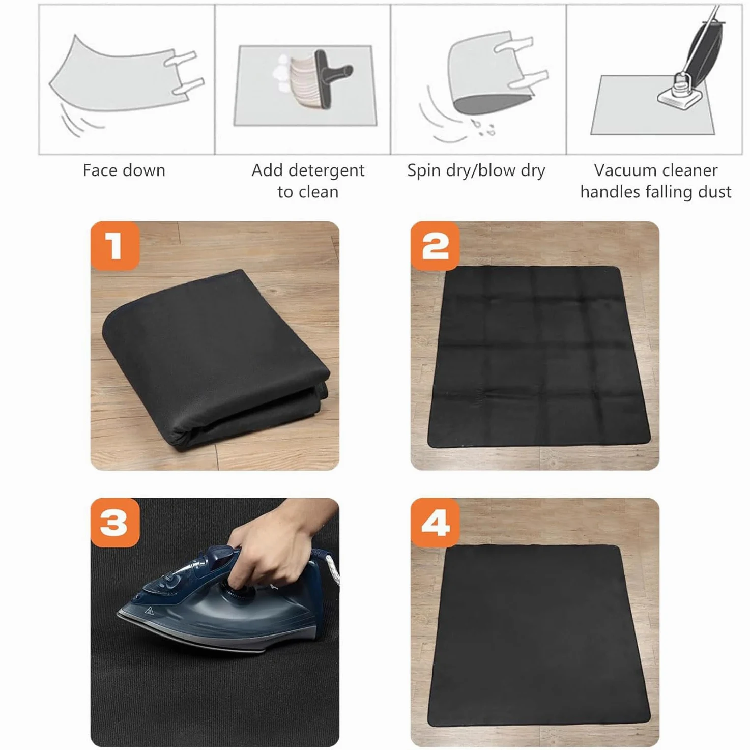 Tappeto per Batteria,120x180cmTappeto Insonorizzato Nero,per Uso in Studio e in Casa,per Batteristi Professionisti e Principianti