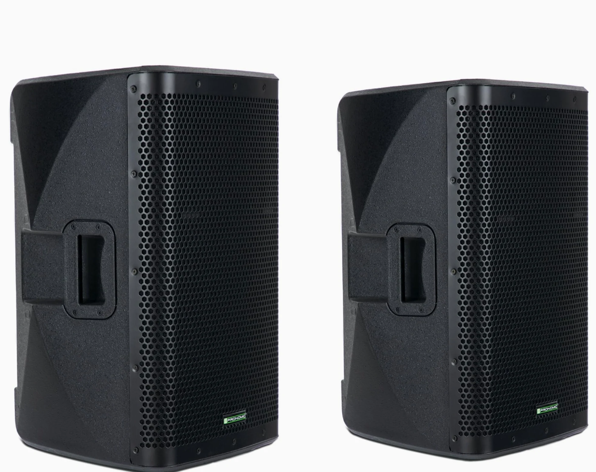 Pronomic C-212 MA Set Stereo - Due casse attive 2 vie - Potenza: 2000 Watt - Woofer 12" + Tweeter 1,75" - Ricevitore Bluetooth e DSP-Preset - Cabinet in plastica con inclinazione monitor