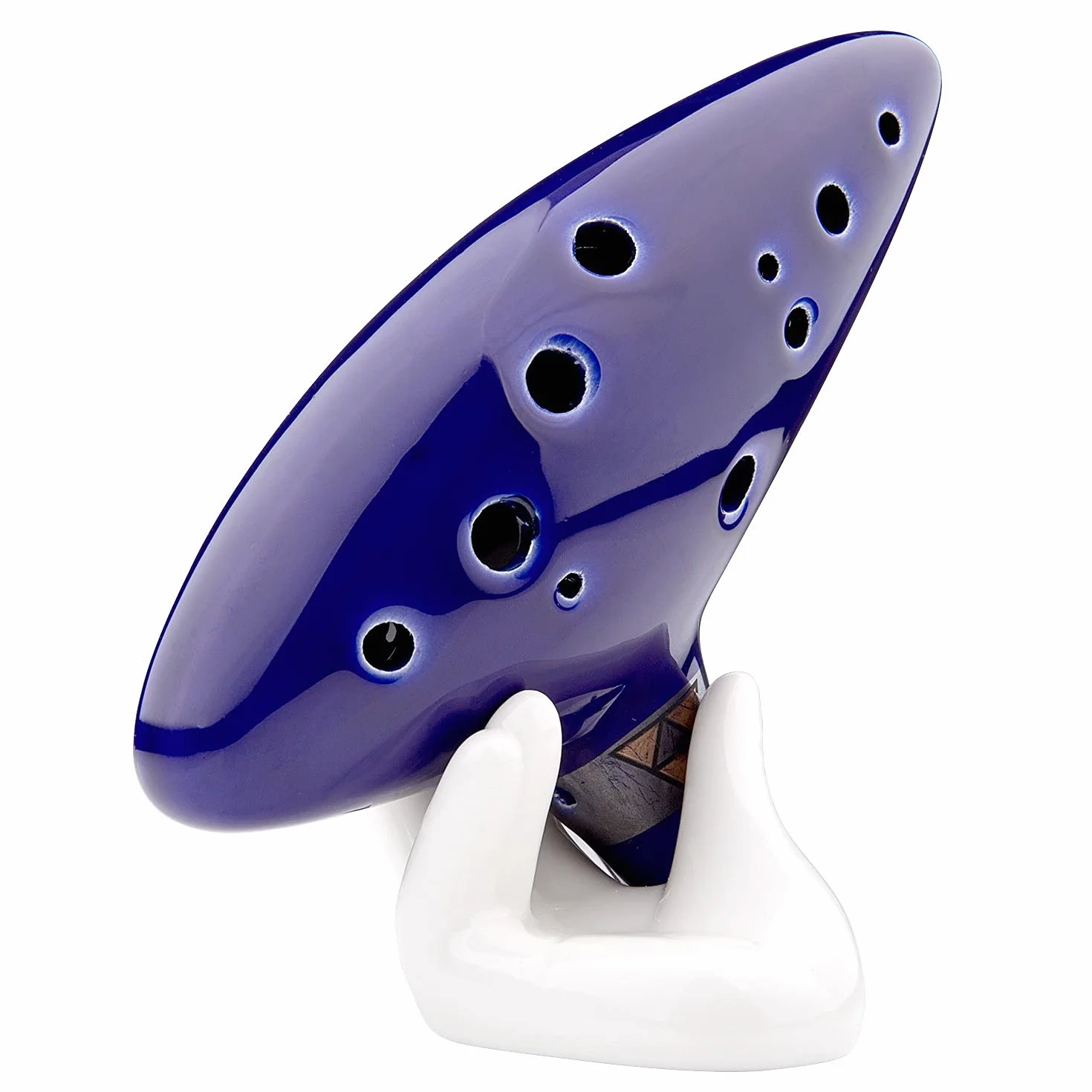 Czemo Zelda Ocarina Ceramica Contralto Tono C 12 Fori da Legenda di Zelda Ocarina di Tempo Triforza Link Cosplay Replica, Libro di Testo