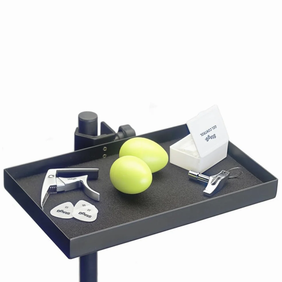 Stagg Actr-2515 BK di Vassoio con Morsetto per Supporto