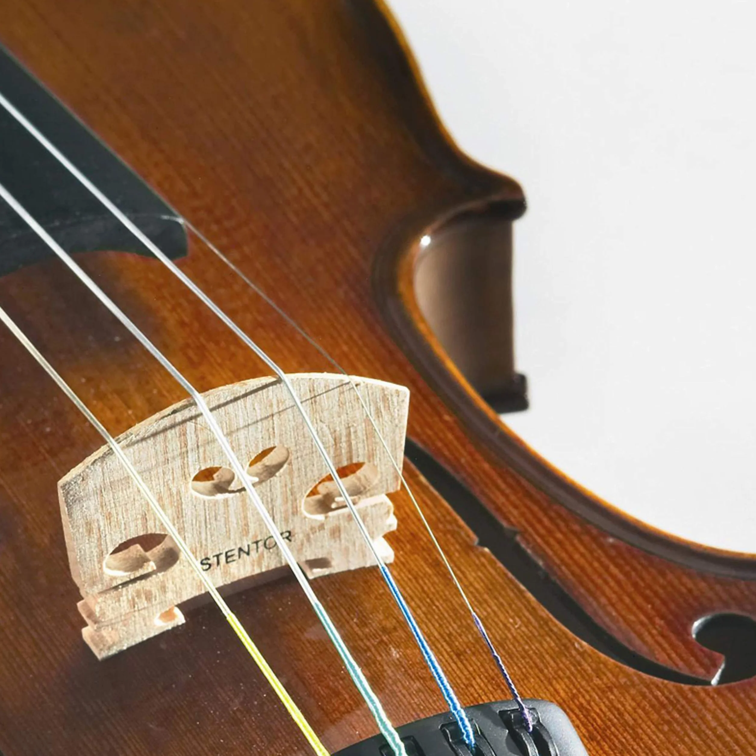 Stentor Student II - Violino da 4/4 di alta qualità, con archetto in legno, custodia leggera, corde con nucleo in acciaio e accessori (1500A - 4/4)