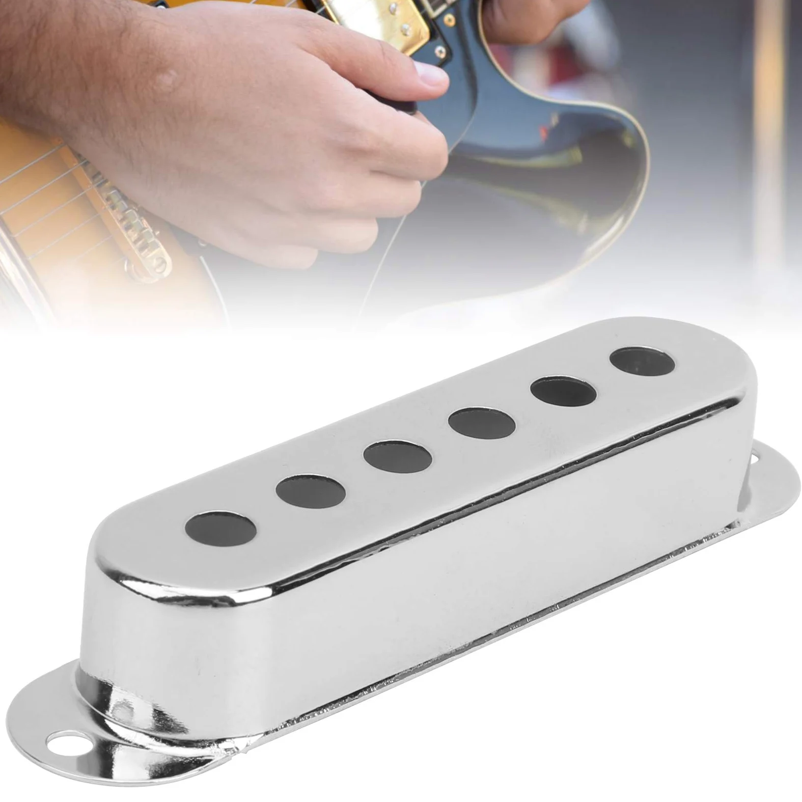 3 Pezzi Copertura Pickup Singolo Chitarra, Copertura Pickup Single Coil in Ottone 48mm / 50mm / 52mm coperture Pickup Stratocaster per Chitarra elettrica ST SQ