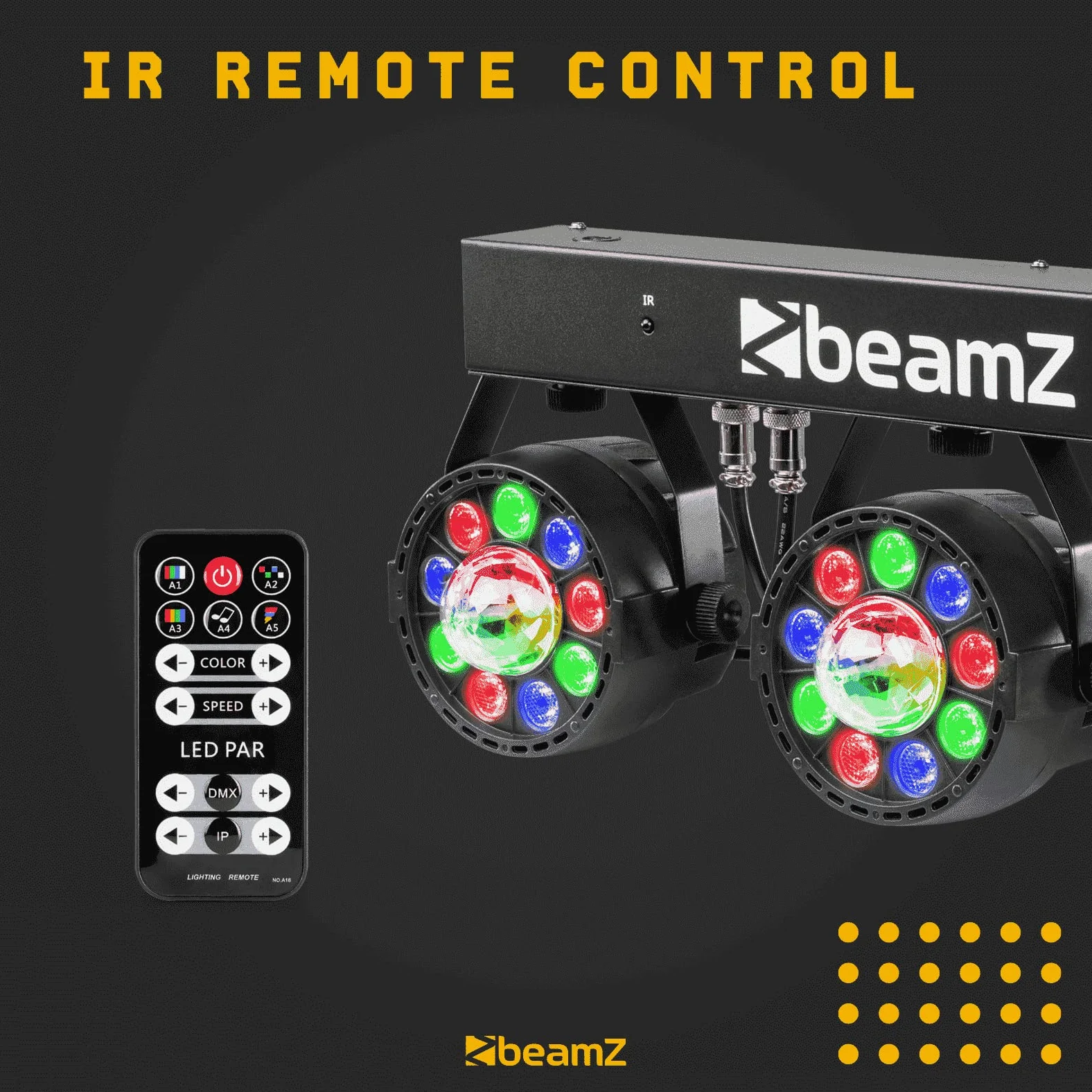 BeamZ 153.240 stroboscopio&luce da discoteca Proiettore laser da discoteca Nero
