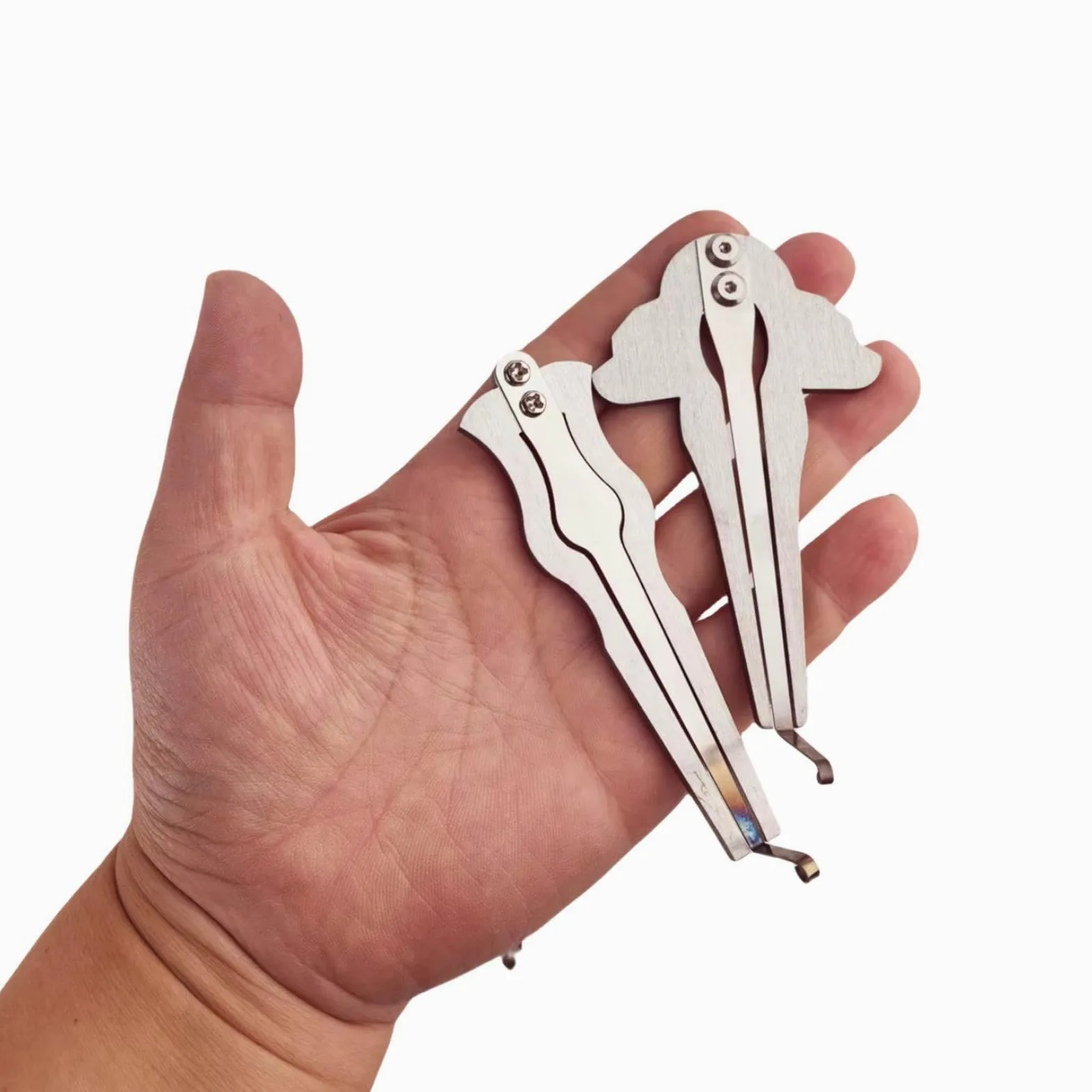 4 Pezzi Scacciapensieri Professionale Bocca Vargan Portatile Metallo Design Originale Suono Limpido Adatto per Principianti Bambini Club Creativi