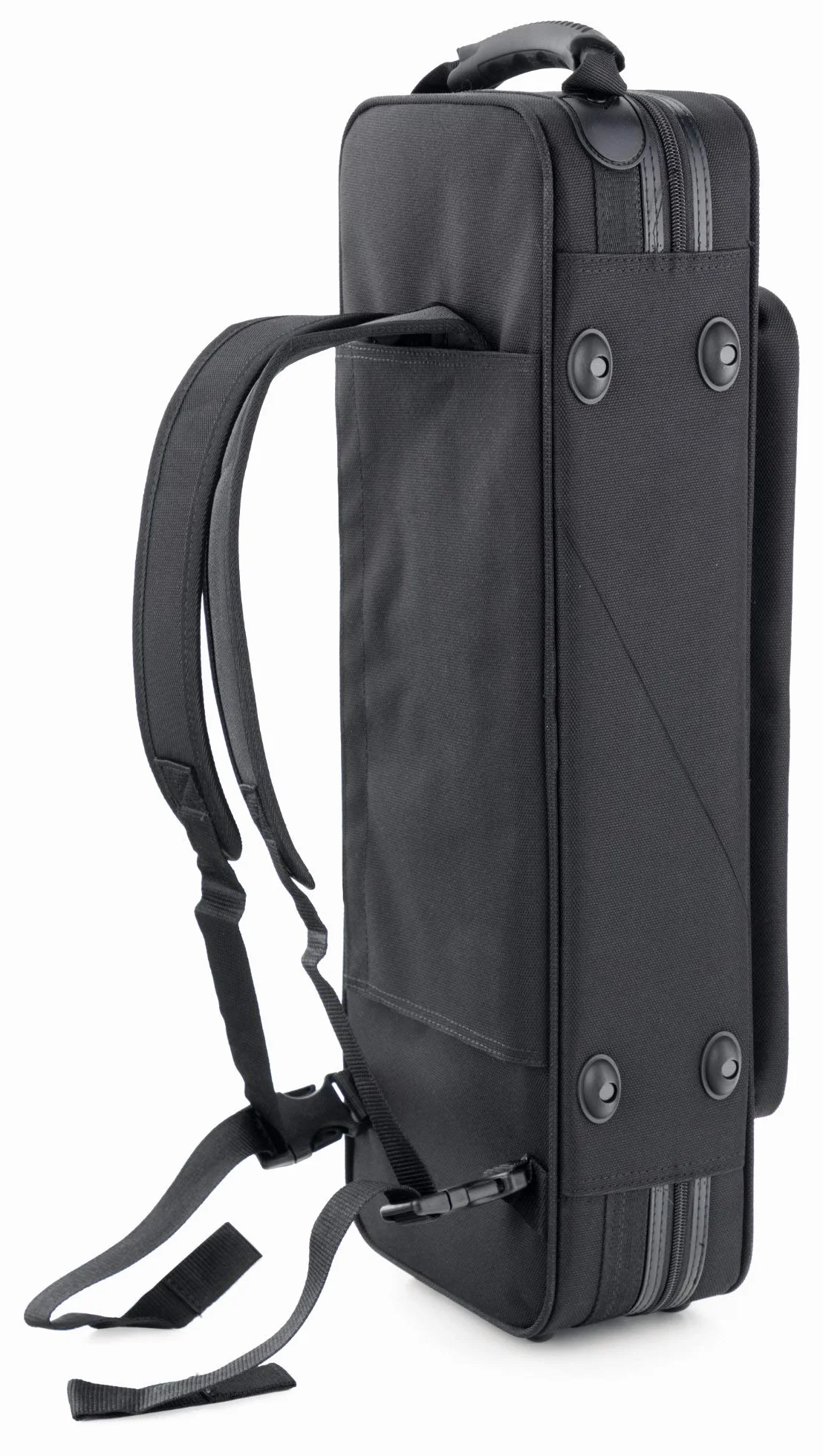 Custodia Leggera Lechgold per Sassofono Soprano Dritto - Lightcase per sassofoni soprano dritti con S-bow applicato - Tasca esterna - Imbracatura zaino - Scomparti separati per accessori - Nero