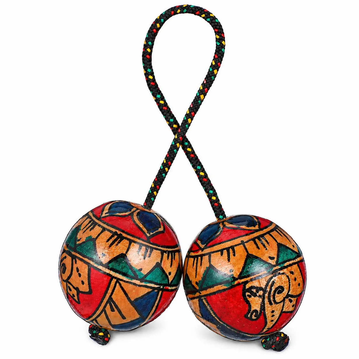Garneck Asalato Strumento in Legno - Kashaka Ritmico Africano per Adulti e Bambini - Shaker a Mano per Amanti della Musica e Principianti, Ideale per Scuotere e