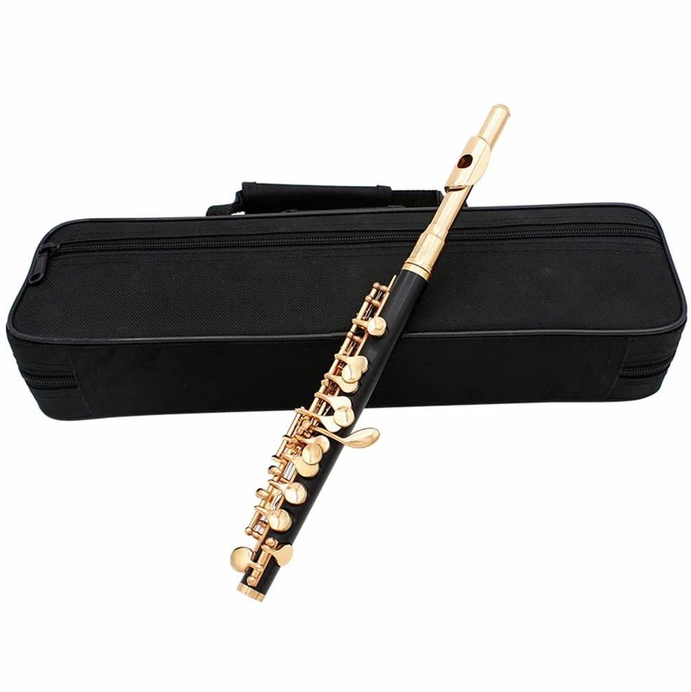 Ottavino di mezza misura, cupronickel placcato in argento C Key Tone 16 fori Piccolo con cacciavite for astuccio