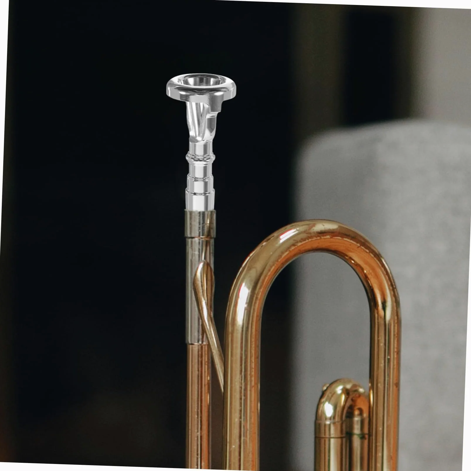 Bocchino Apprendimento per Placcato e Argento Allenatore Ottone Tromba in Dispositivo Portatile Facile da Usare Pratica Embouchure Principianti e Professionisti