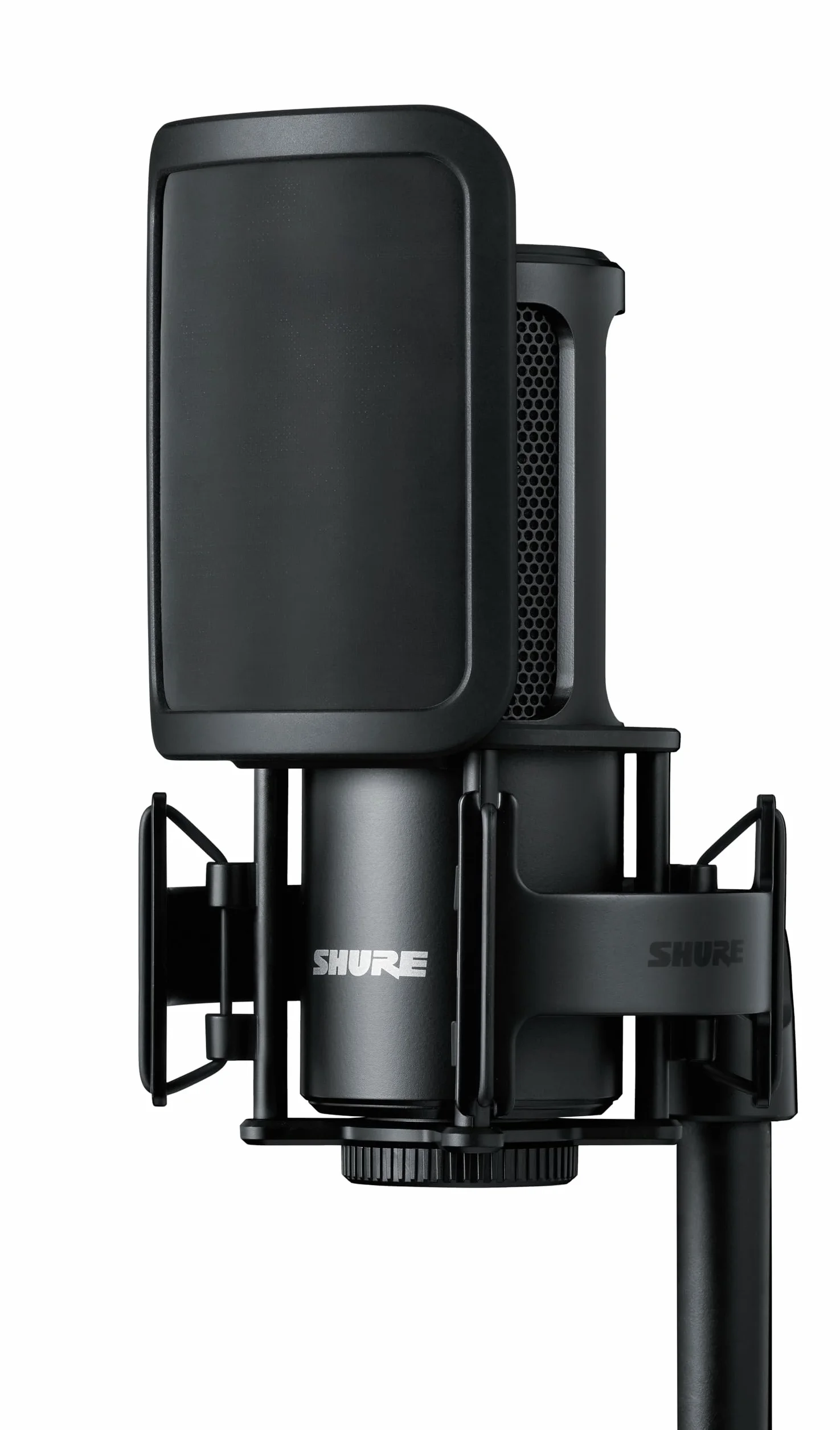 Shure SM4 Studio Recording Microphone Kit, XLR Home Studio Condenser Mic Optimized for Soft Vocals to Loud Instruments with Mix-Ready Audio All-Metal Construction (SM4-K-KIT)
