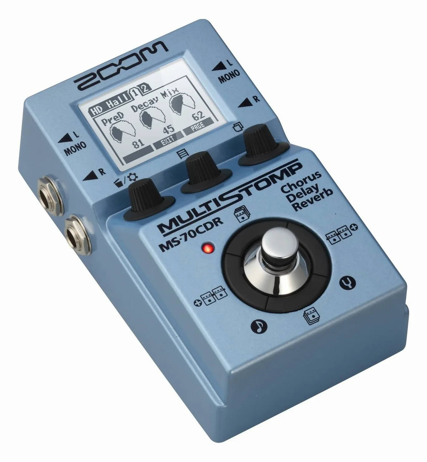 Zoom - MS-70 CDR - Pedale Chorus, Delay E Reverb Per Chitarra