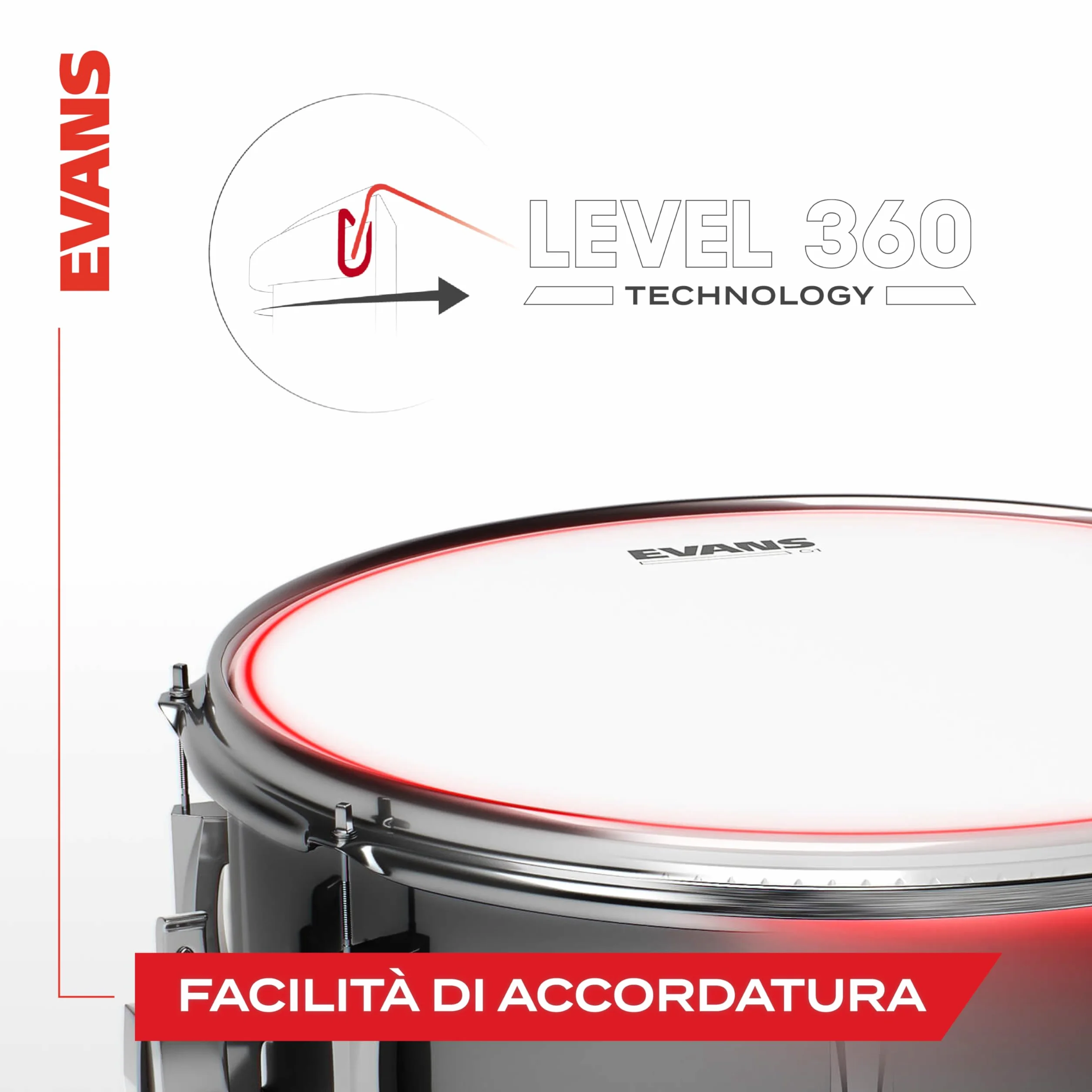 EVANS TT12G2 Pelle per Rullante/Tom/Timpano da 12" Trasparente