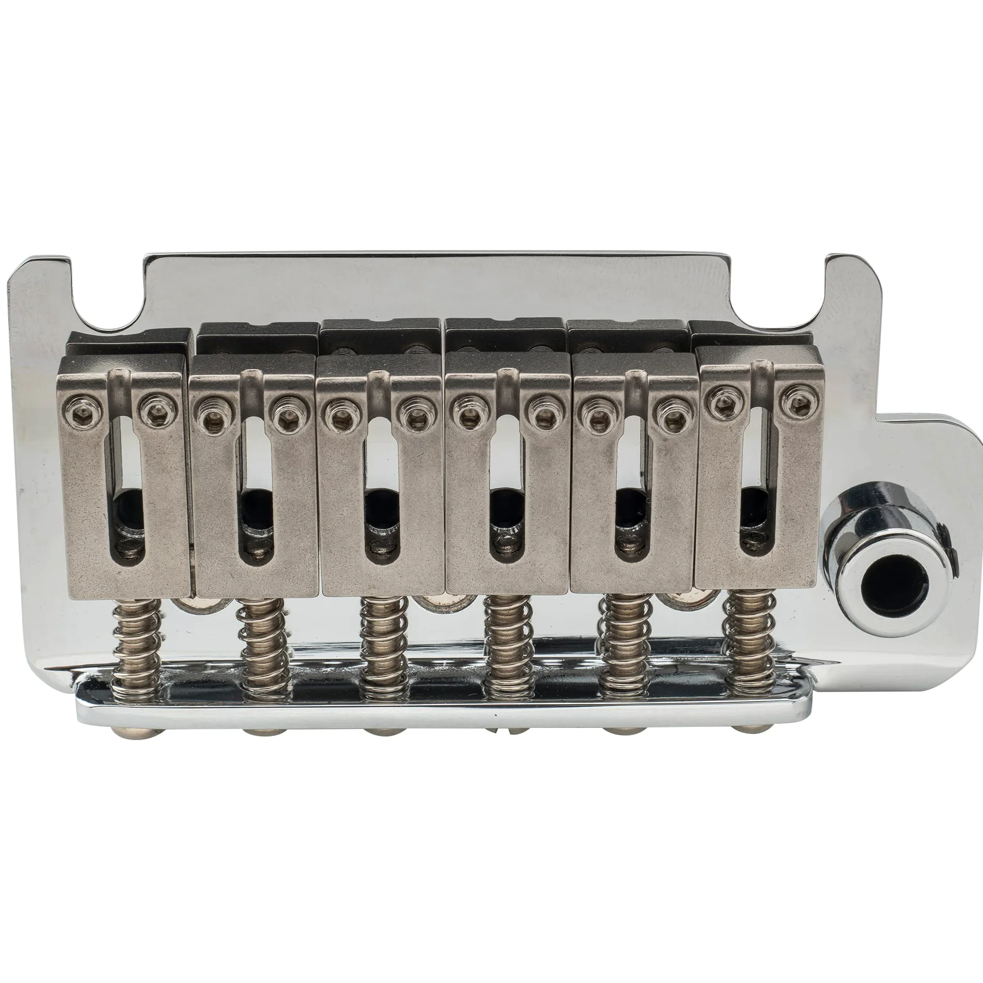 Musiclily Pro 52,5mm Ponte Tremolo 2 Pivot Selle in Acciaio per Chitarra Elettrica American Strat, Cromato