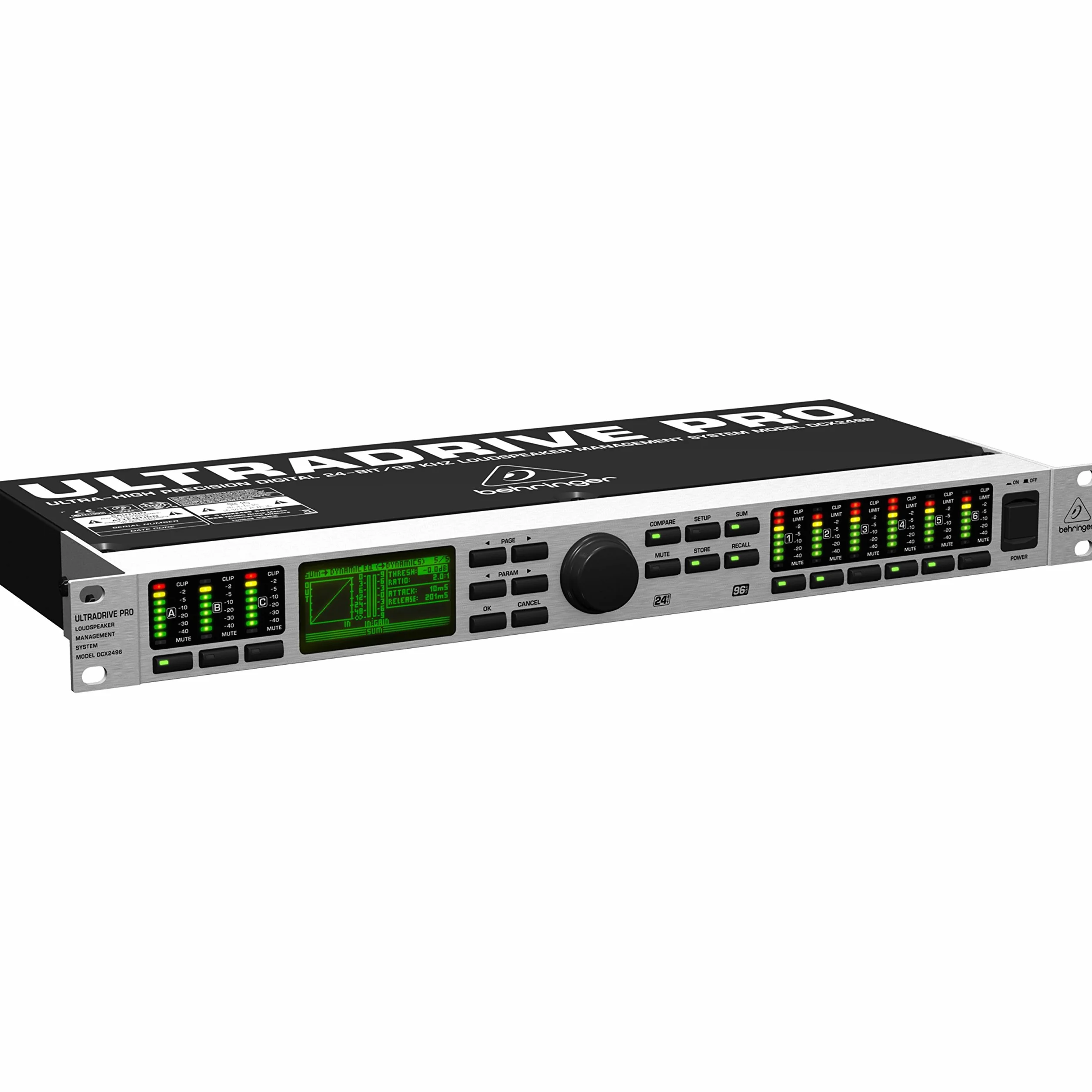 BEHRINGER ULTRADRIVE PRO DCX2496 - Crossover Digitale 96 Khz/24-Bit