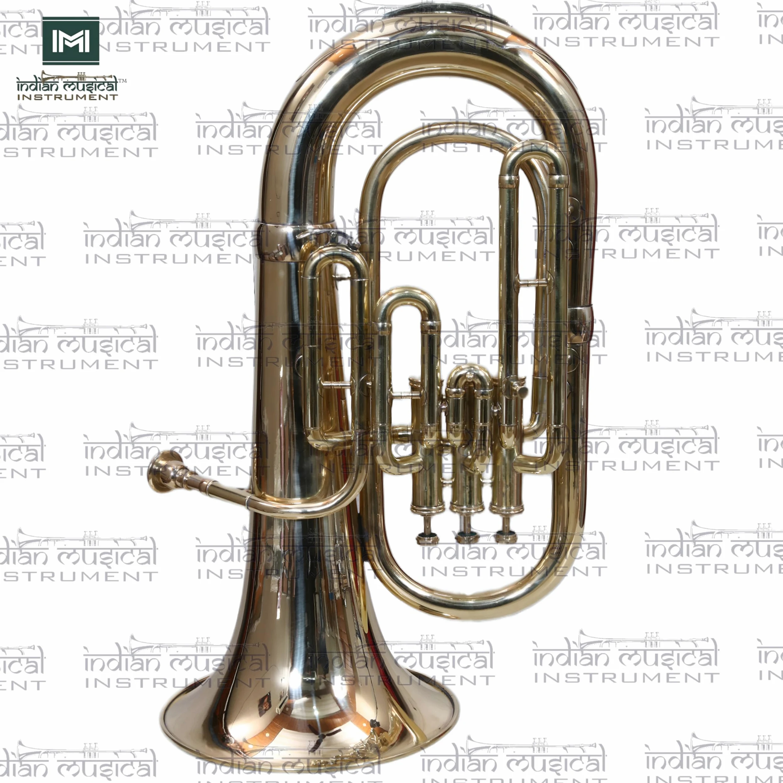 Euphonium - Strumento a 3 valvole in ottone con tono caldo, valvole lisce, per musicisti e studenti.