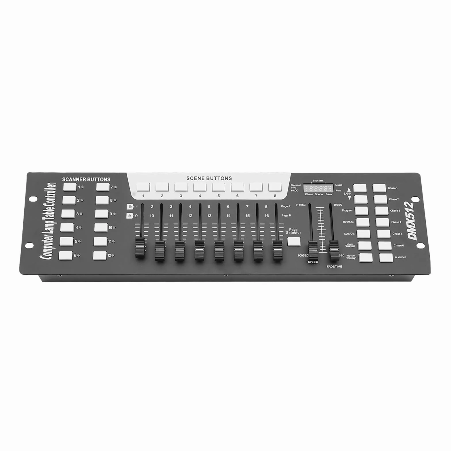 Console di mixaggio luci Dmx Controll, controller Dmx 192 canali Console DJ Dmx, controller mixer luci Dmx 512, controller di illuminazione DMX per luci a testa mobile Par Lights Fog Machine