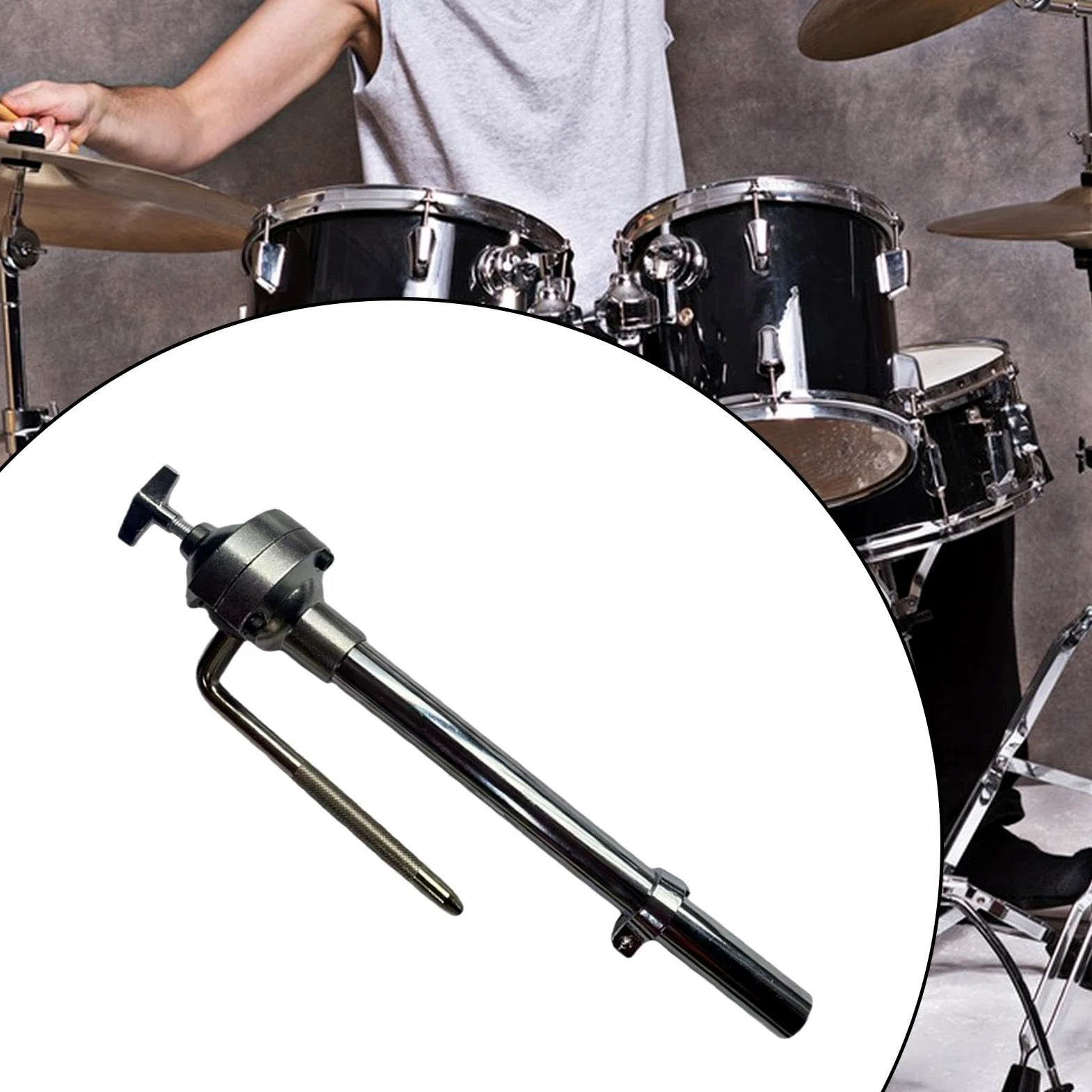 Supporto per batteria Tom Drum Rack Mount Parti Hardware Set di batteria in metallo Accessorio Tom Arm Mount per sostituzione strumento musicale