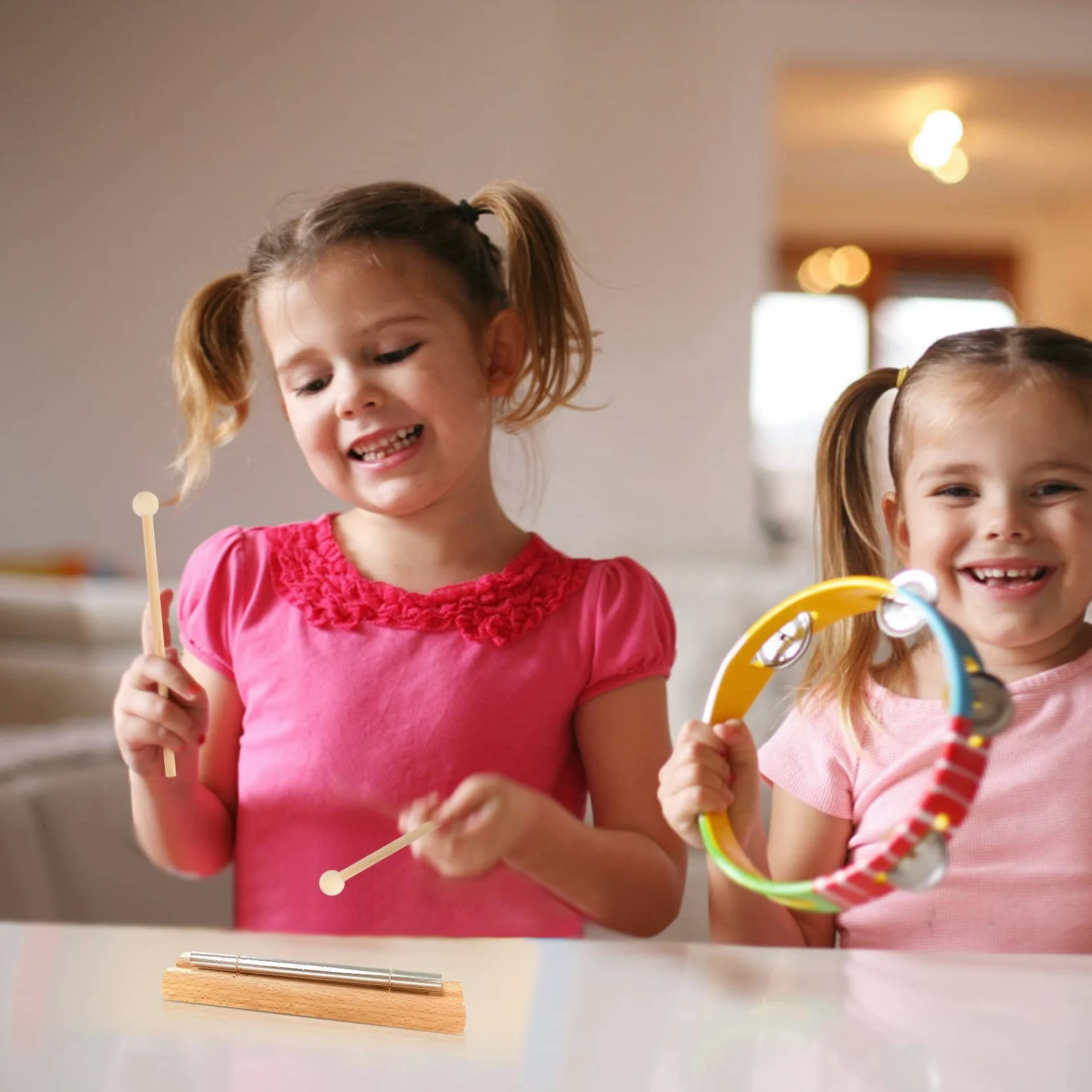 Campana a percussione, campane da meditazione con tono chiaro, strumenti musicali a percussione per lezioni di musica yoga per adulti e bambini