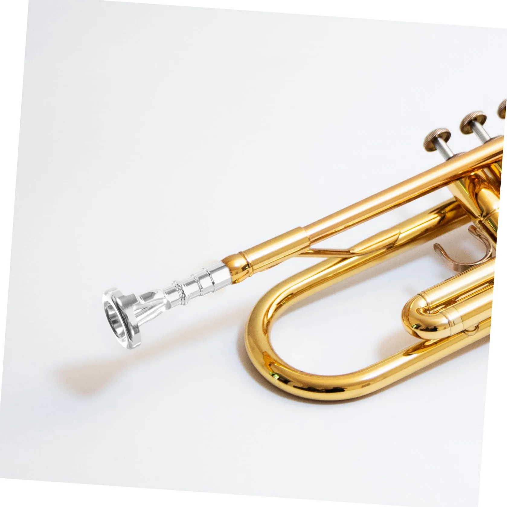 Bocchino Apprendimento per Placcato e Argento Allenatore Ottone Tromba in Dispositivo Portatile Facile da Usare Pratica Embouchure Principianti e Professionisti