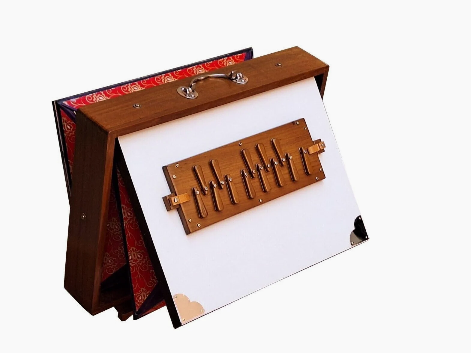 SHRUTI BOX~BIG SIZE (16" X 12" X 3")~13 NOTES)~440Hz~MANTRA~CHANT~YOGA~WITH BAG-1