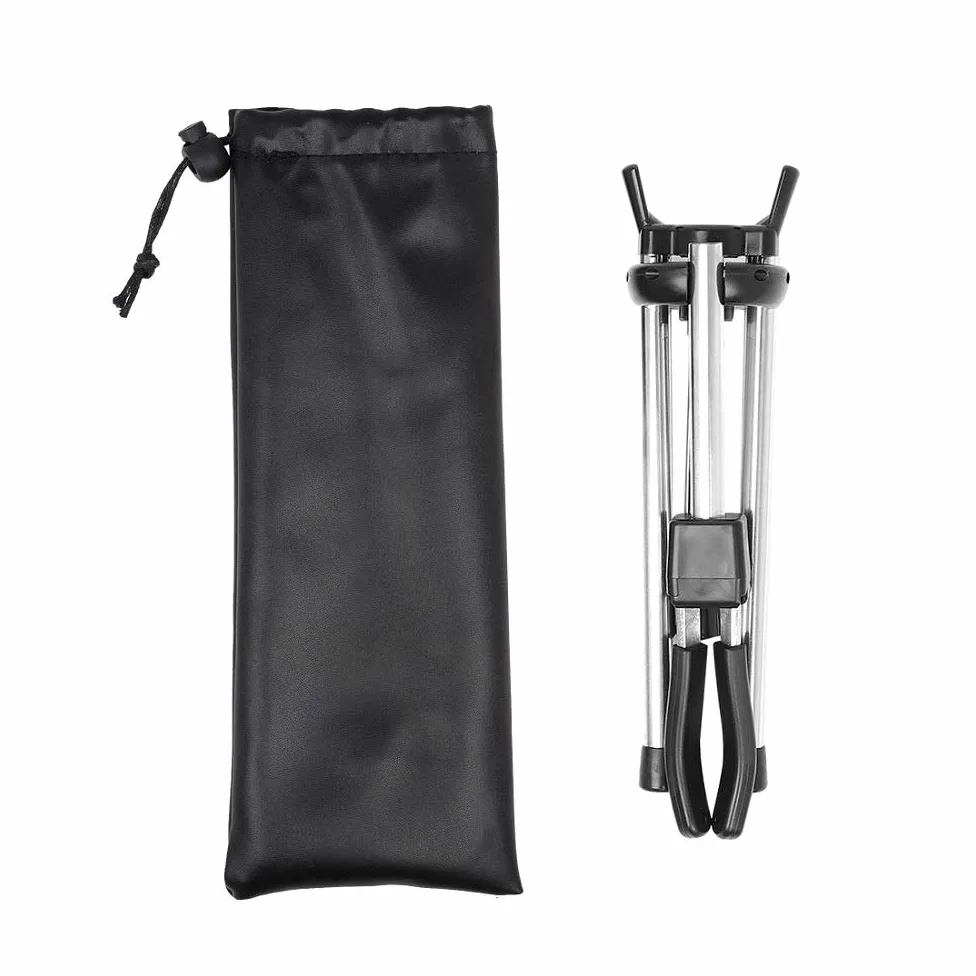 Foldable Alto Saxophone Stand Stainless Steel Sax Stand Holder Portable Saxophone Bracket Adjustable Stand with Leather Bag