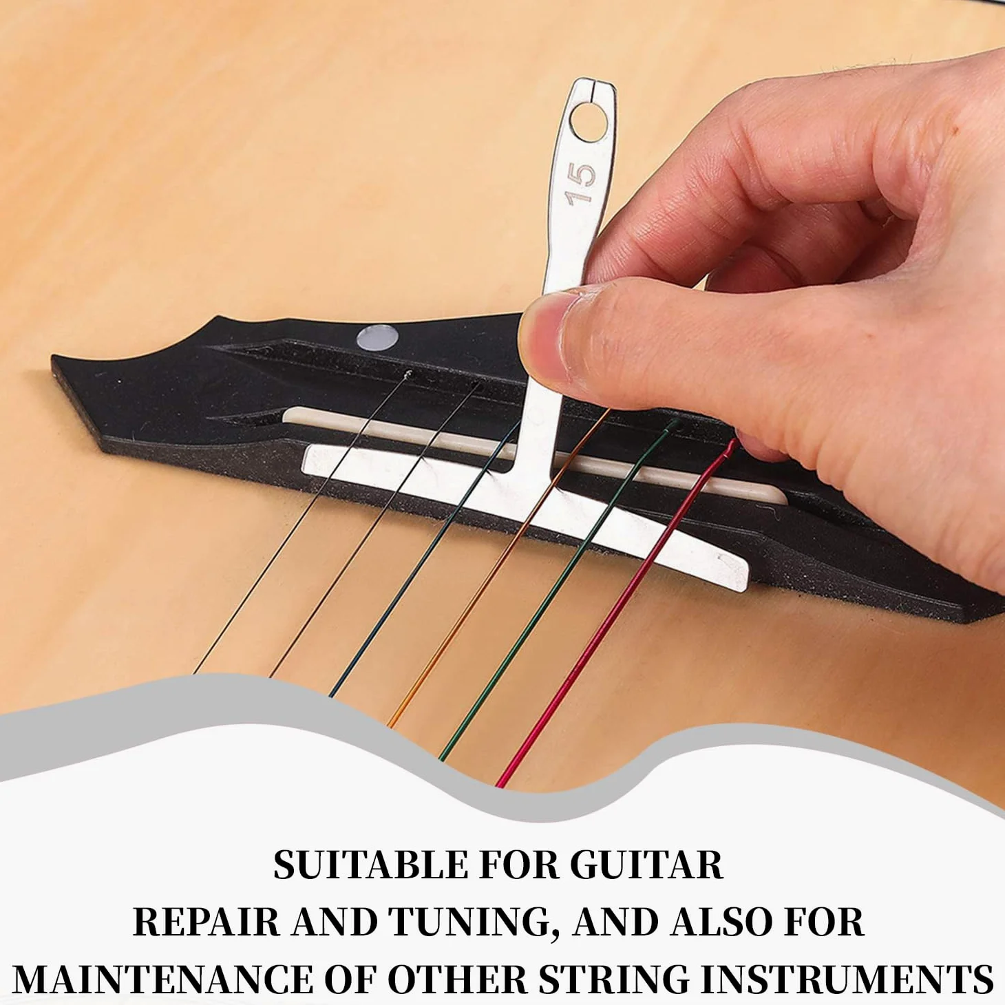2 Set Di Righelli Per Archi E 2 Portachiavi, Misuratore Del Raggio Della Chitarra, Strumenti Per La Riparazione Della Chitarra, Accessori Per Strumenti Musicali
