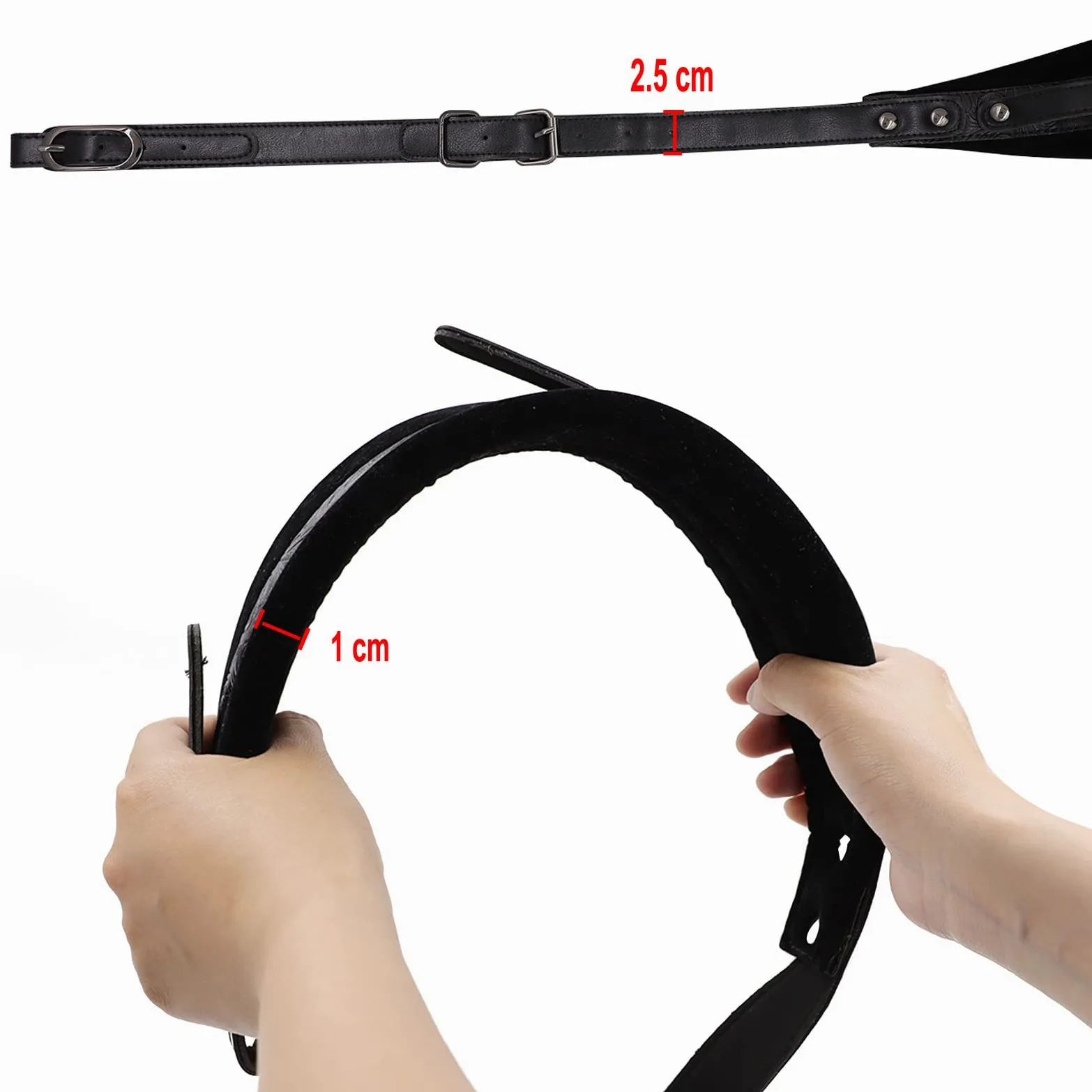 Rayzm tracolla a fisarmonica, spallacci regolabili per fisarmoniche, pelle sintetica ispessita, 8cm di larghezza * 1cm di spessore imbottitura morbida per suonare comodamente