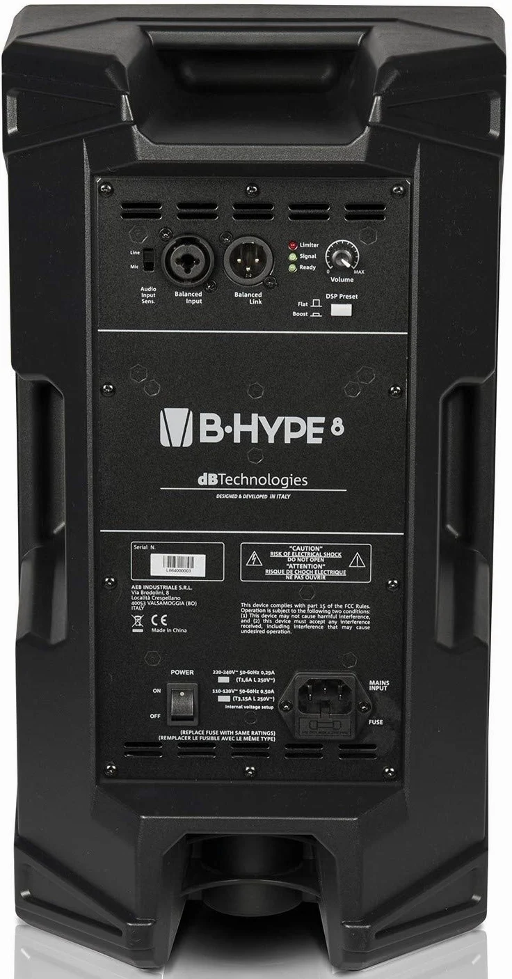 db_technologies B-HYPE 8 (coppia) diffusori attivi amplificati a due vie da 8"