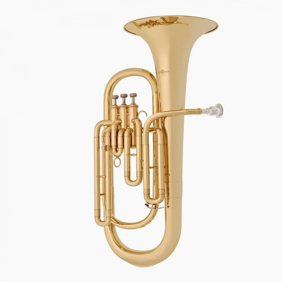 megafono baritono in Sib per studenti di Gear4music con bocchino e custodia rigida