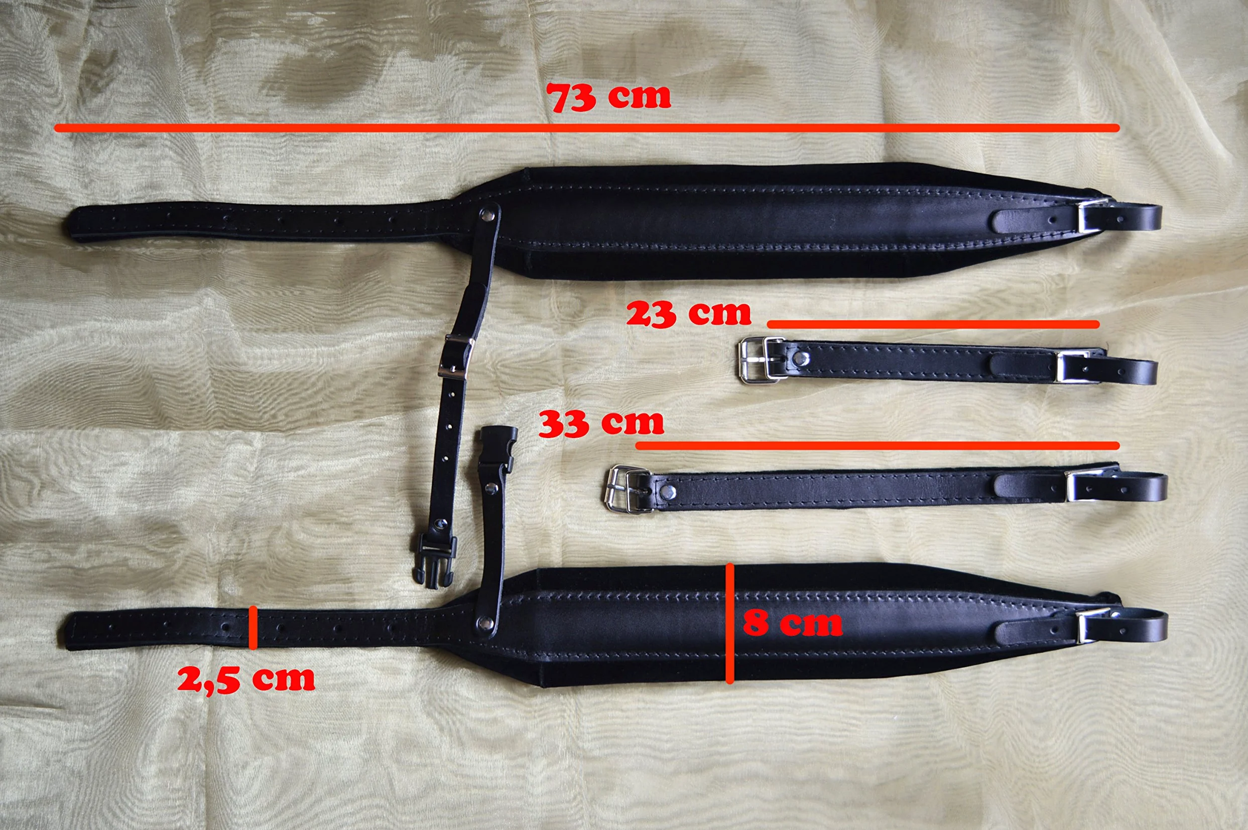 Manifattura Italiana Tracolle cinte cinghie bretelle spallacci per fisarmonica 8 cm PROFESSIONAL 100% Made in Italy