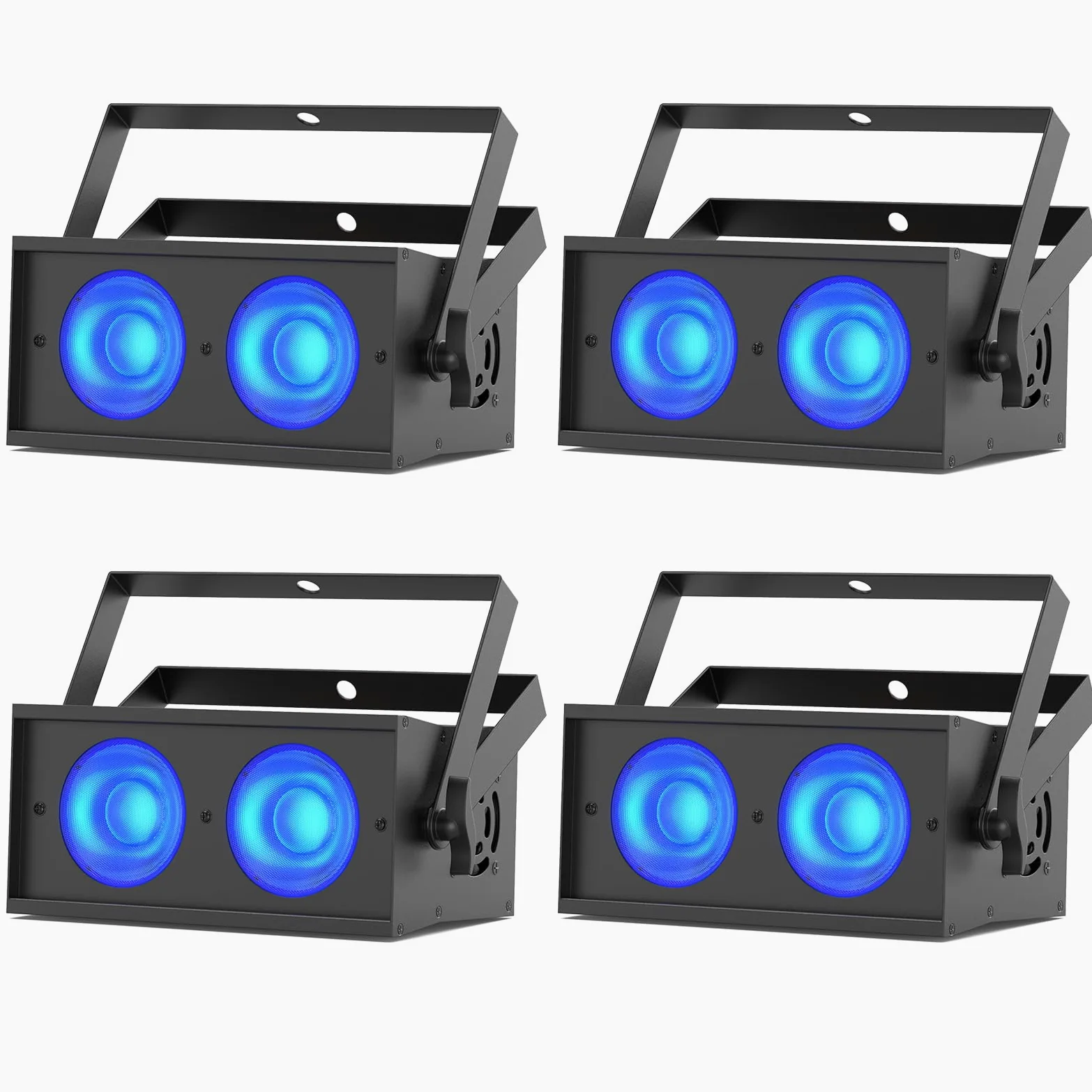 4PCS 150W COB LED Fari RGBW Luci da Palco 8CH Faretto Luci Discoteca per Festa Bar Matrimonio Teatro illuminazione Effetti
