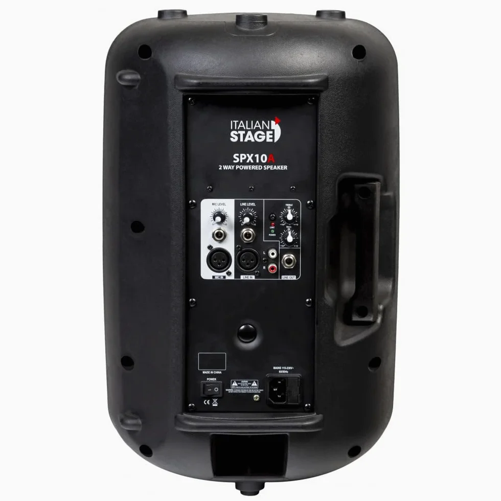 PROEL ITALIAN STAGE IS SPX10A - Diffusore Cassa attiva bi-amplificata da 300w di picco e cono da 10", per feste karaoke eventi, Nero (IS SPX10A)