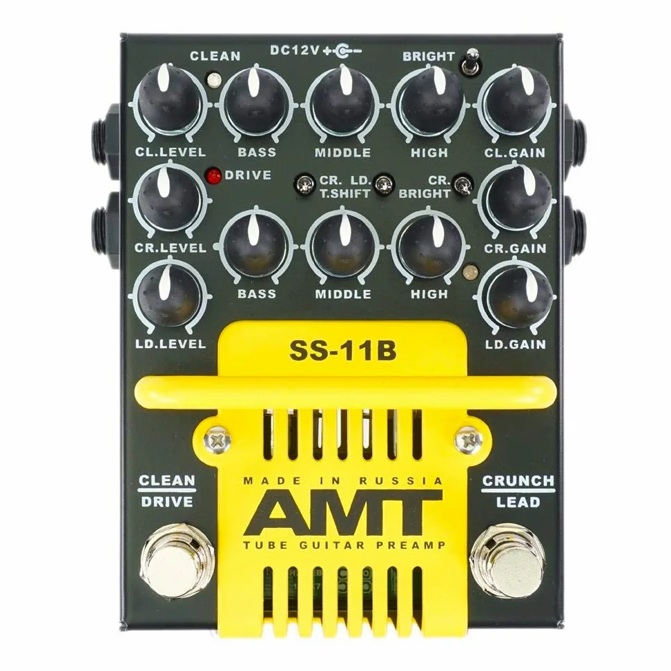 AMT SS-11B (Modern) - Preamplificatore per chitarra tubolare a 3 canali (2 tubi)