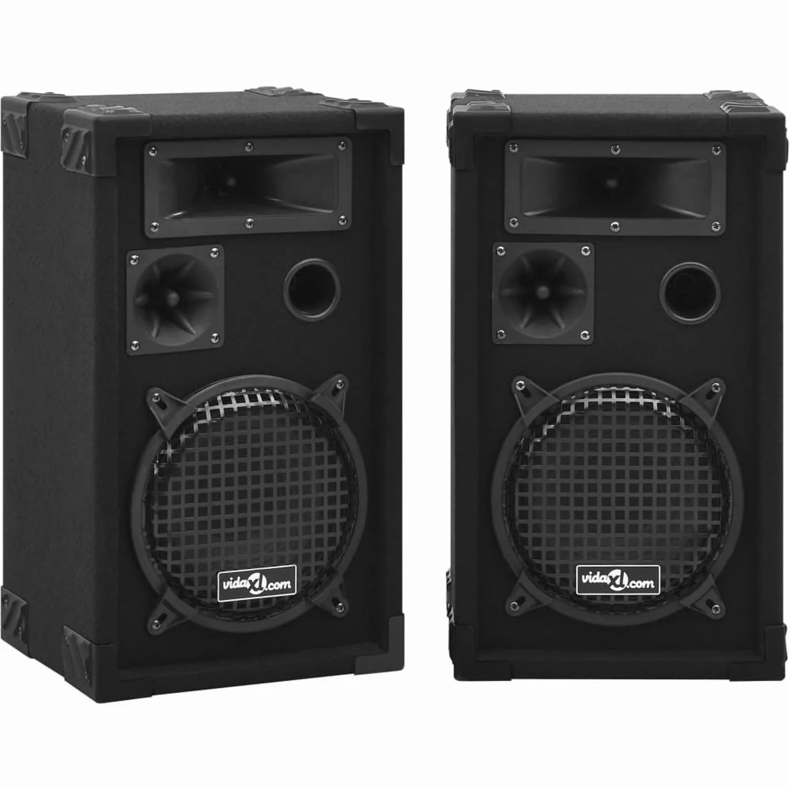 Brokky Altoparlanti da Palco HiFi Professionali Passivi 2 pz 800W Neri|Altoparlante Disco DJ-Box